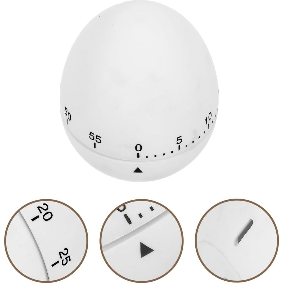 Temporizador de Cocina Mecánico Cabilock, Diseño de Huevo, 7.5 cm