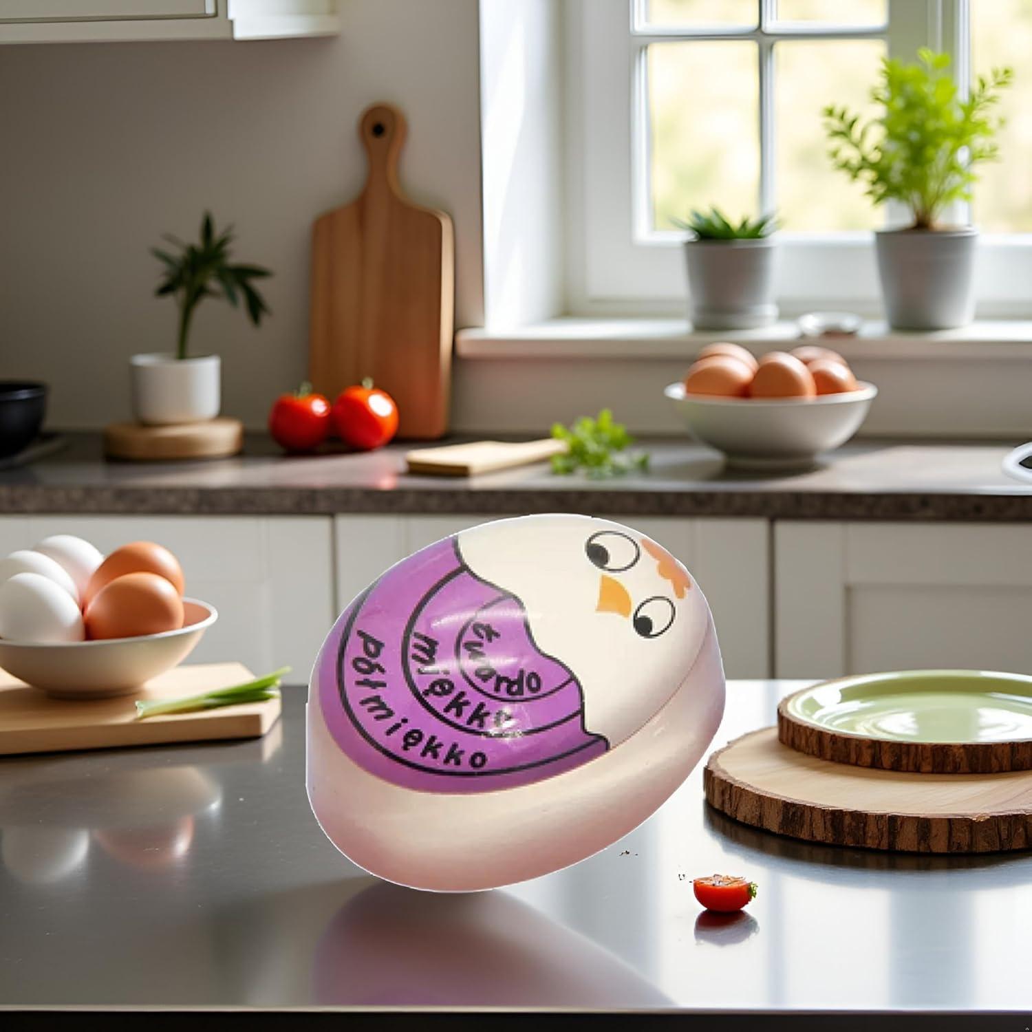 Temporizador de Cocina Sluswallow Púrpura para Huevos Cocidos