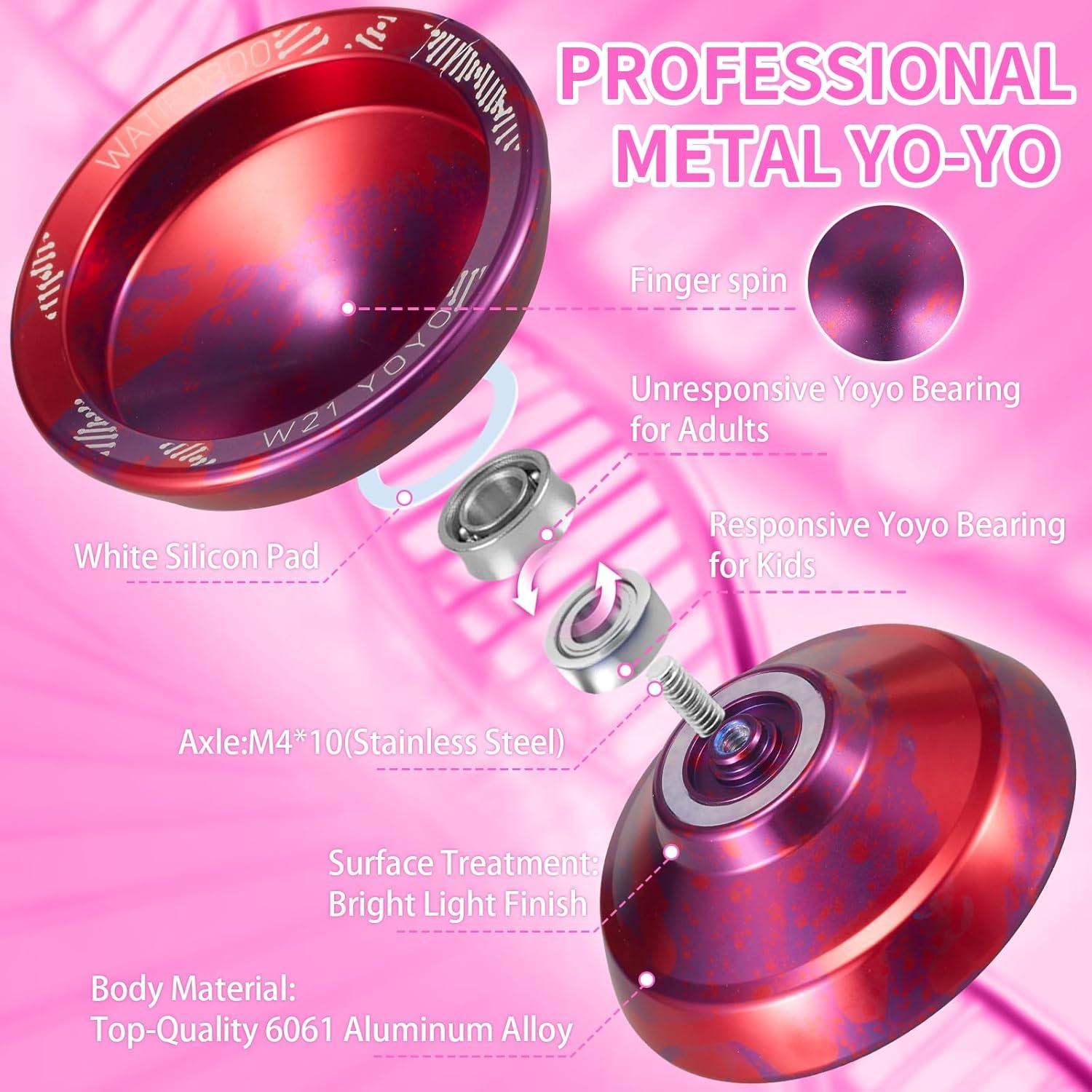 Yoyo WATIEOBOO R8 Profesional con 10 Cuerdas y Estuche
