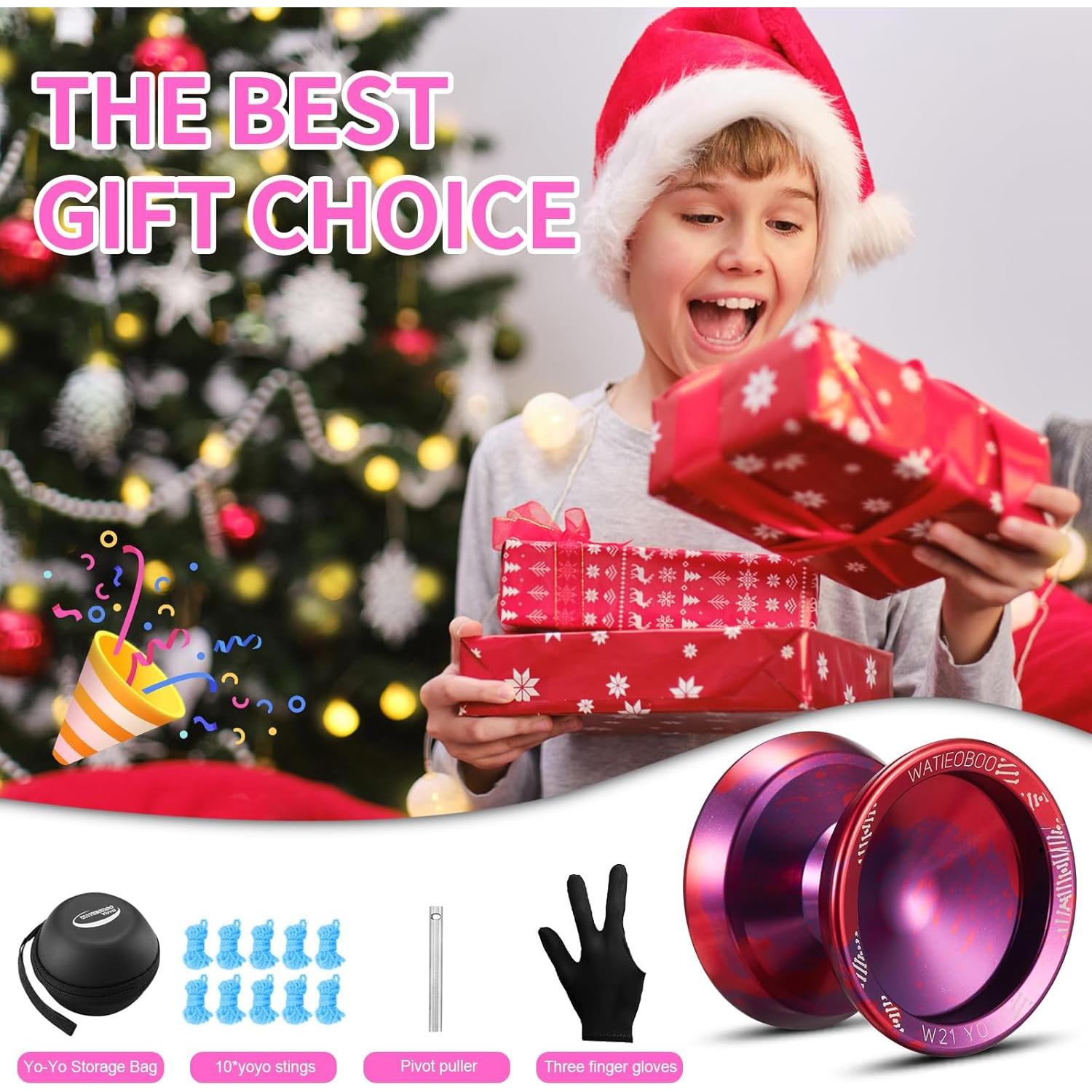 Yoyo WATIEOBOO R8 Profesional con 10 Cuerdas y Estuche