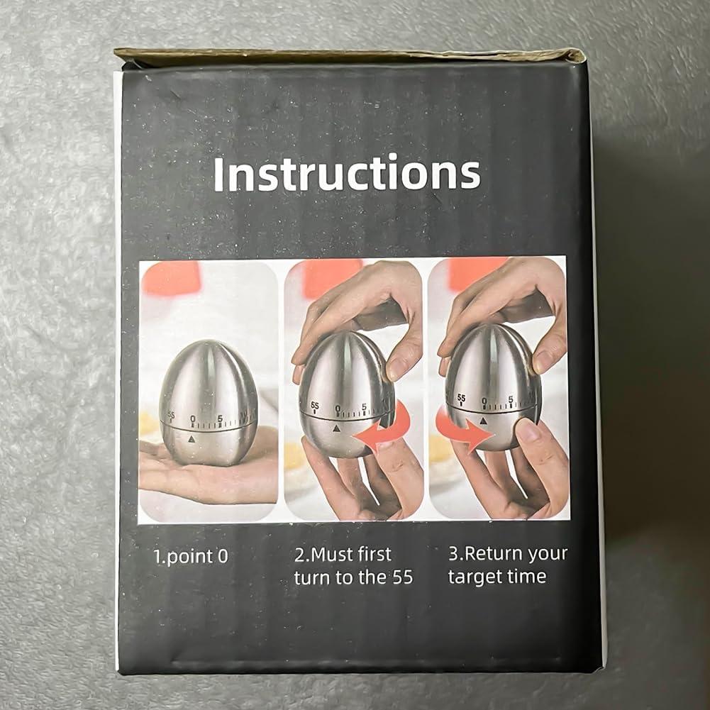 Temporizador de Cocina Mecánico MOBXPAR en Forma de Huevo 60 Min