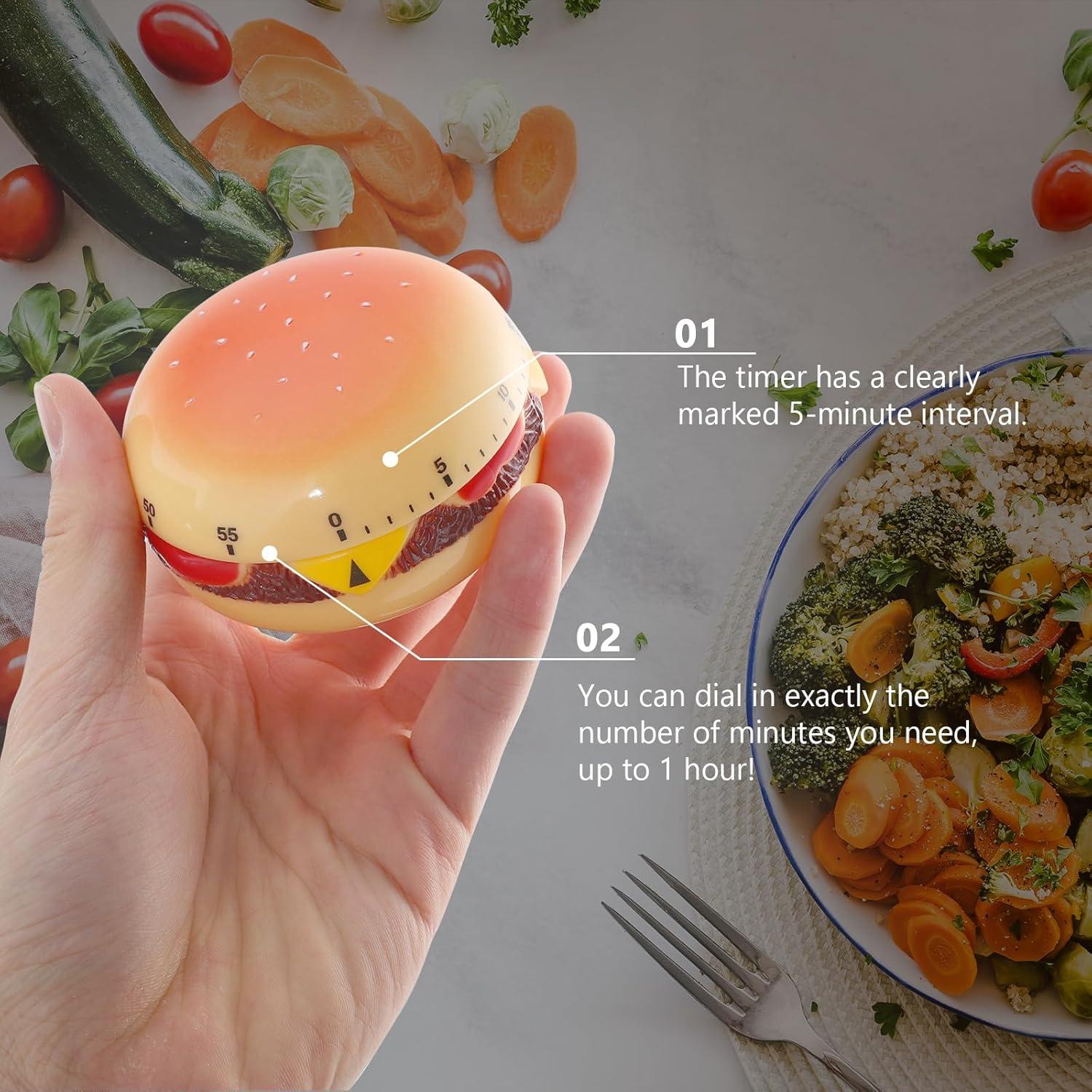 Temporizador Mecánico de Cocina Cabilock Hamburguesa 60 Min