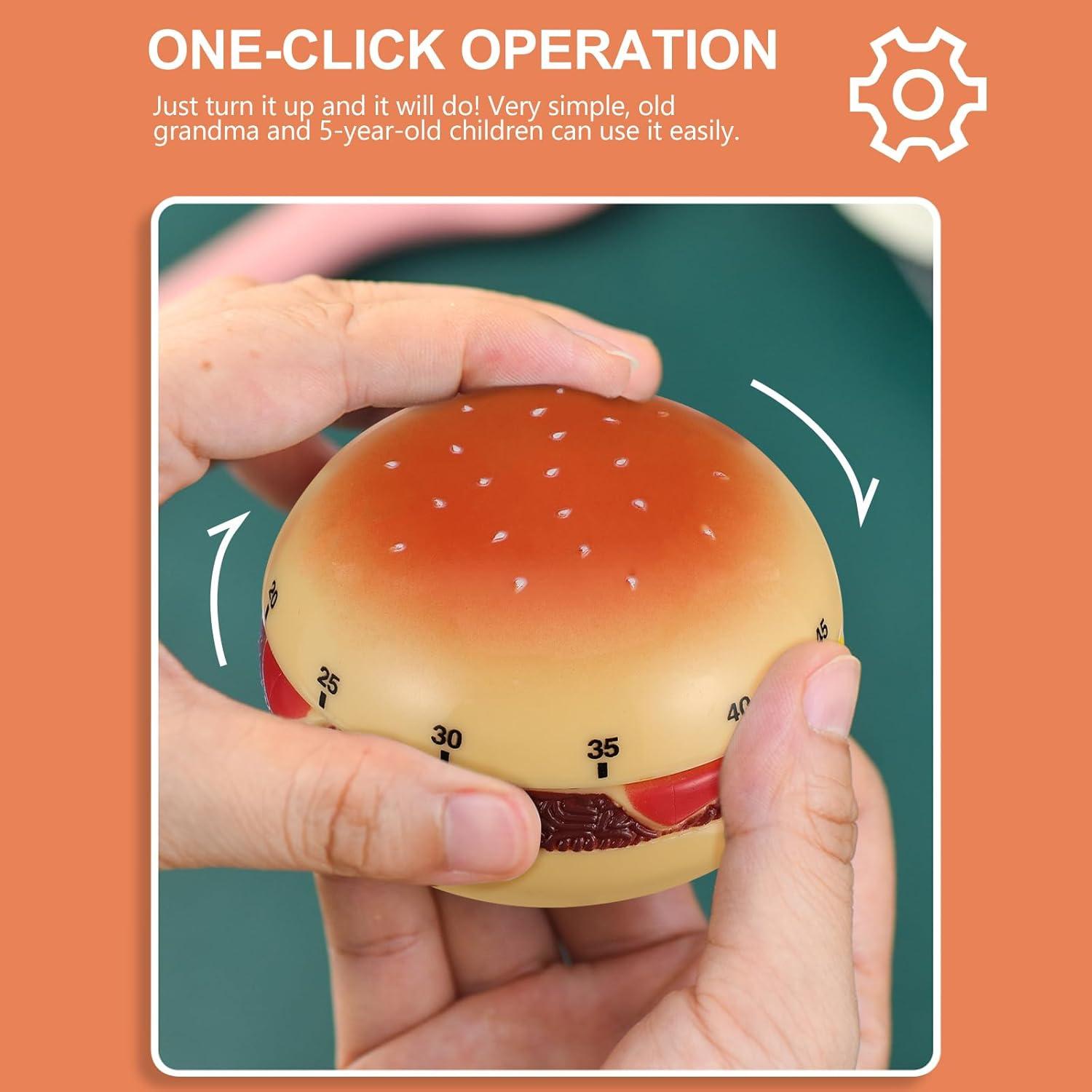 Temporizador Mecánico de Cocina Cabilock Hamburguesa 60 Min