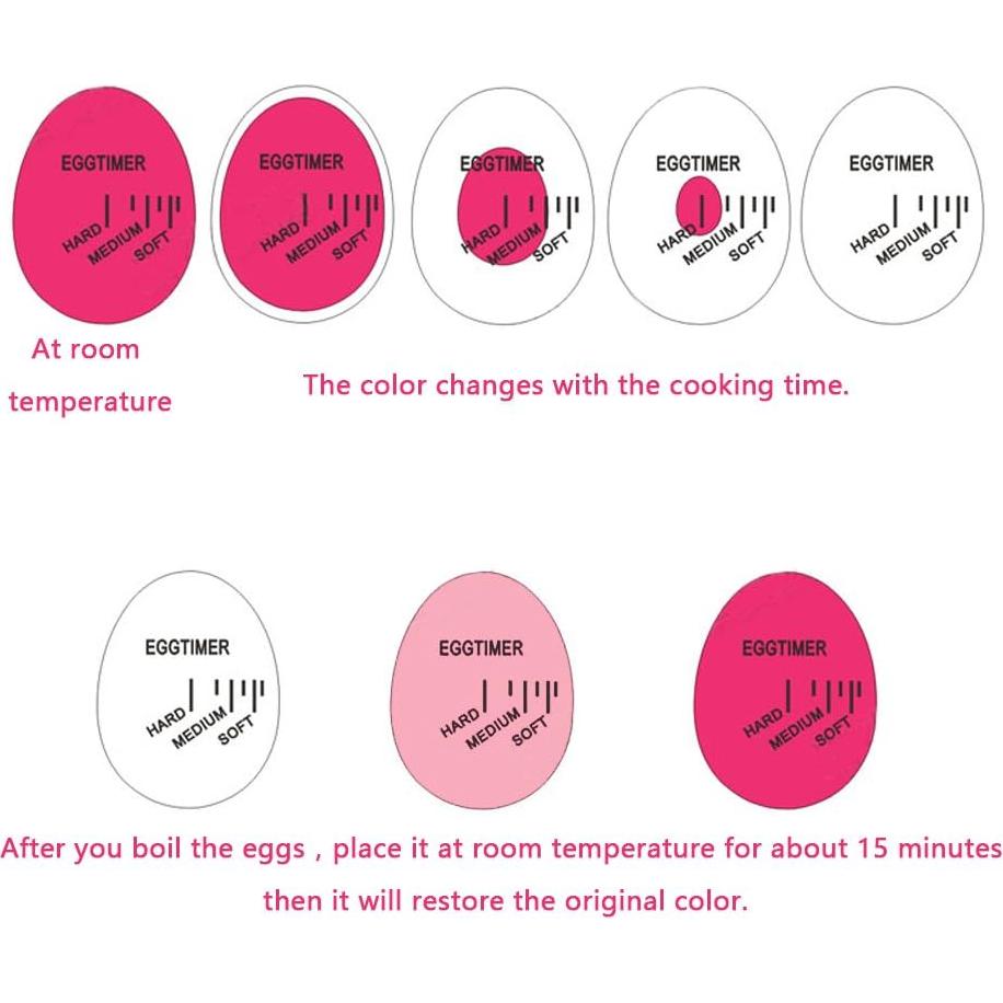 Temporizador de Huevo FITHIFI Rojo Ecológico 2 Unidades