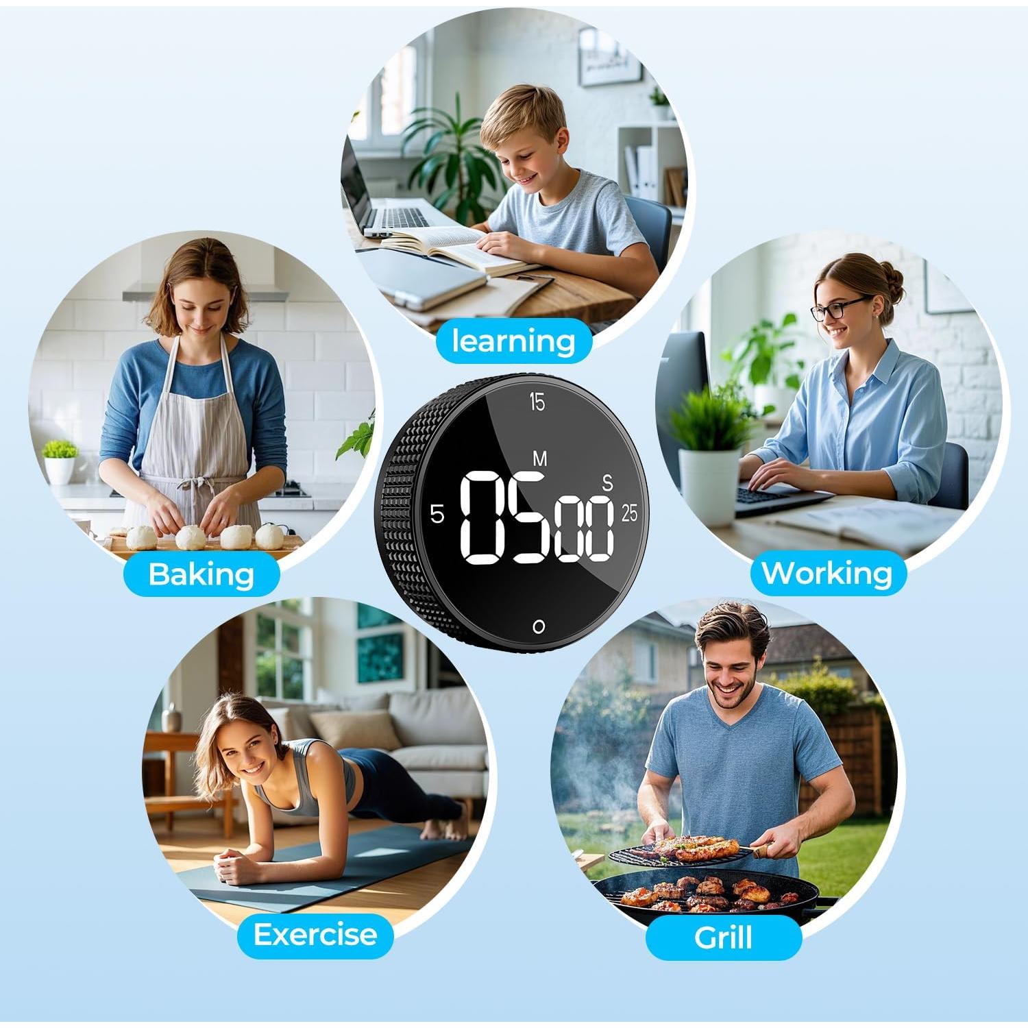 Temporizador Magnético Recargable Allbean 800mAh Pantalla LED