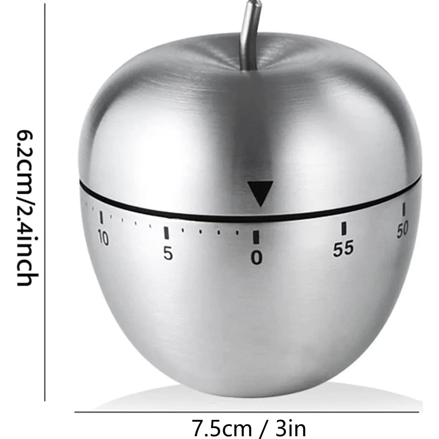 Temporizador de Cocina Mecánico Tomotato 2 Piezas Acero Inoxidable