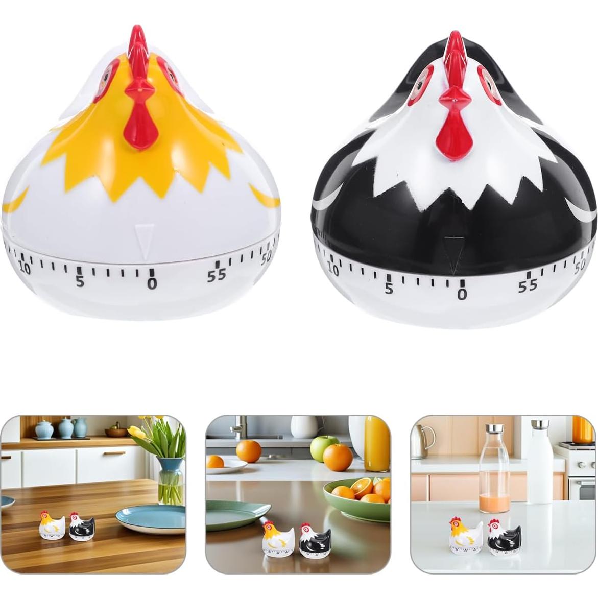 Temporizador de Cocina Mecánico Zerodeko Pollo 60 Minutos