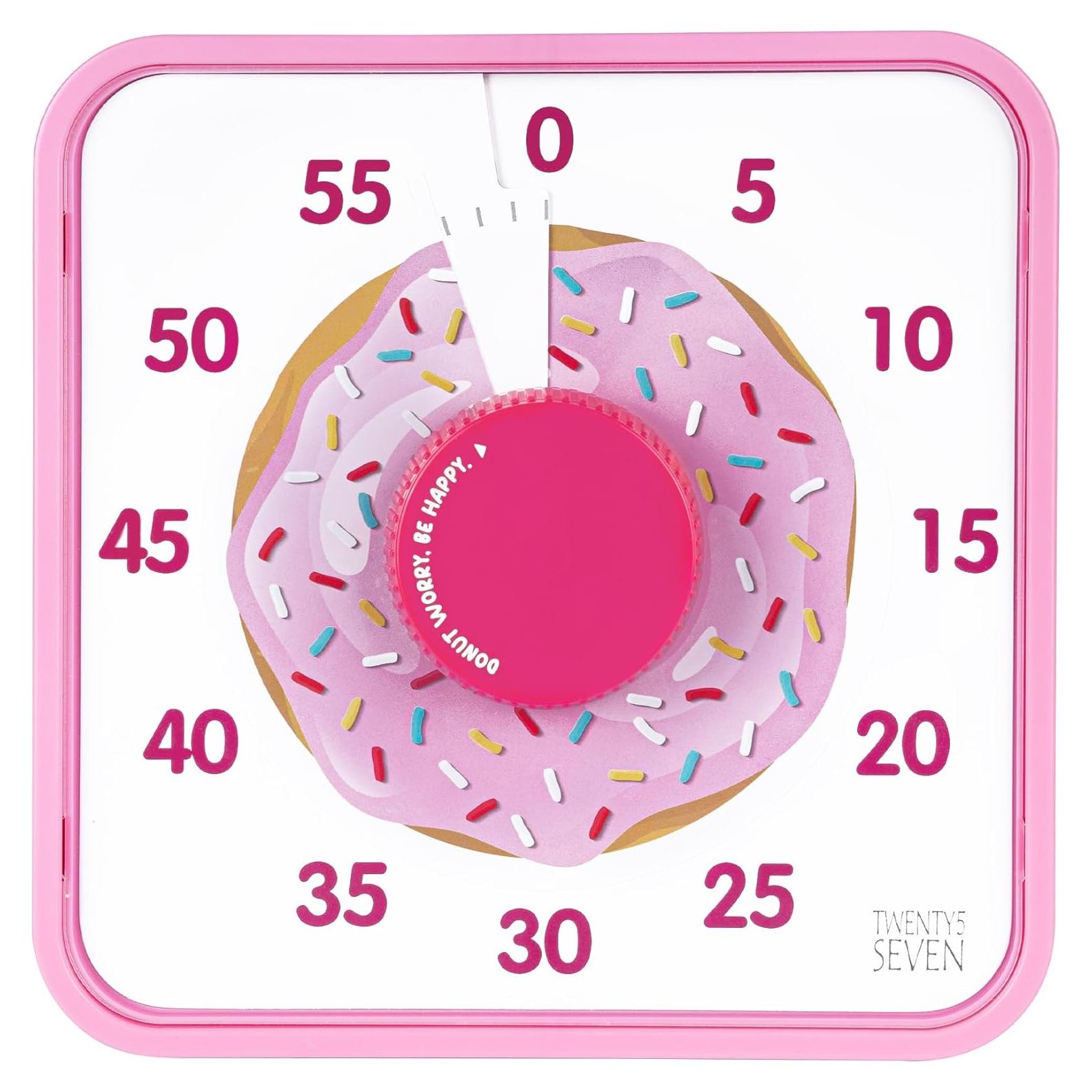 Temporizador Visual TWENTY5 SEVEN 19.05 cm Donut Rosa