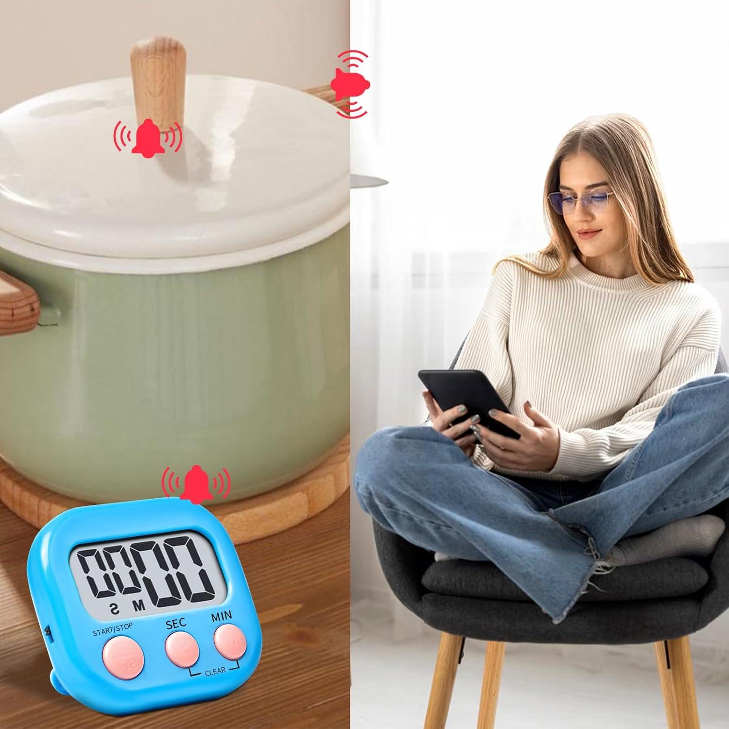 48 Temporizadores Digitales de Cocina Hyuetrsa con Alarma Fuerte