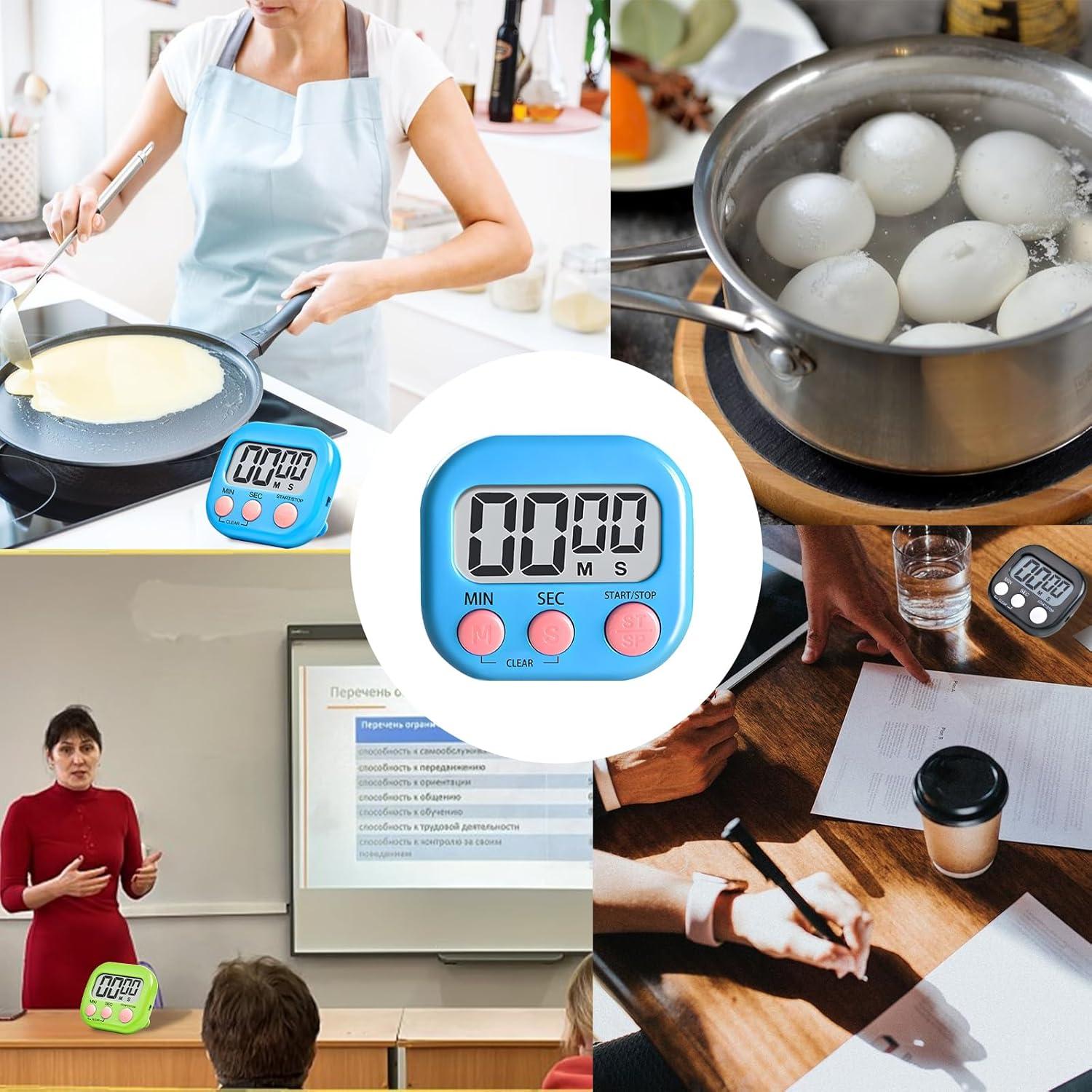 48 Temporizadores Digitales de Cocina Hyuetrsa con Alarma Fuerte