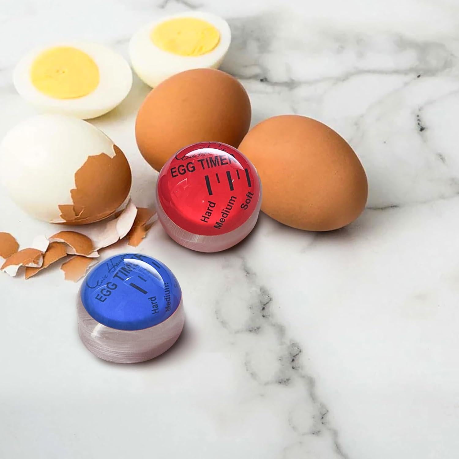 Temporizador de Huevos Esie Houzie - 2 Piezas Color Rojo y Azul