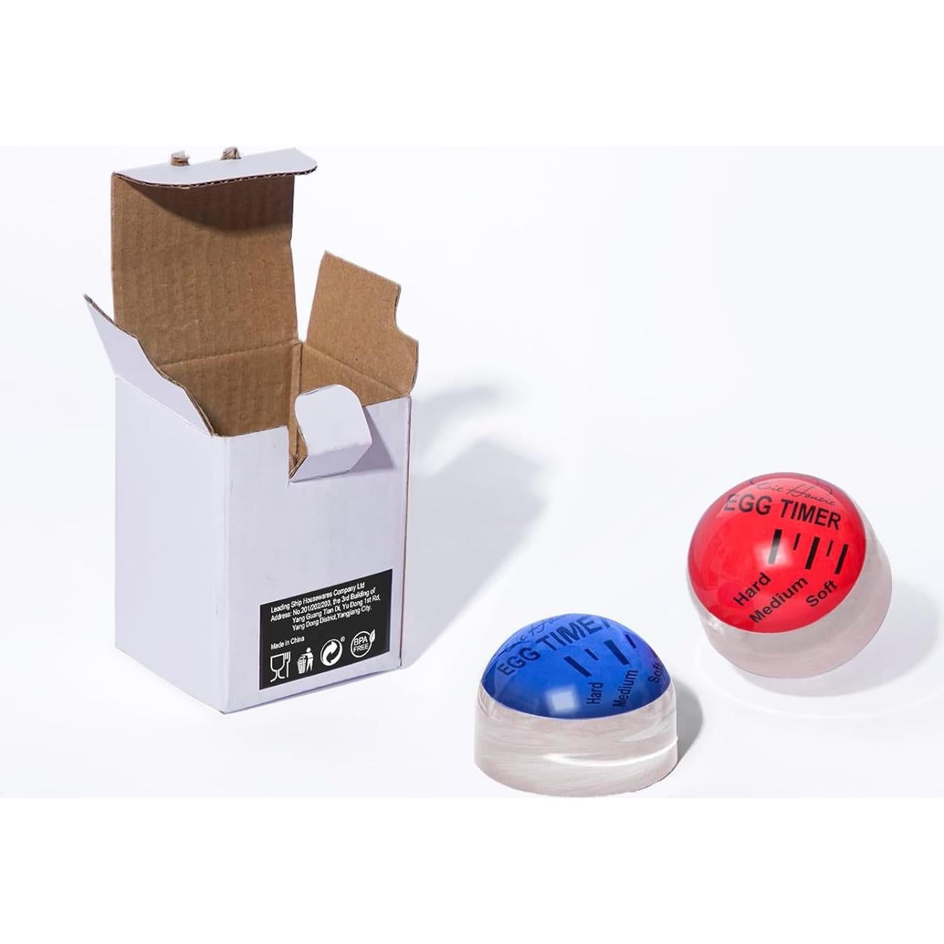 Temporizador de Huevos Esie Houzie - 2 Piezas Color Rojo y Azul