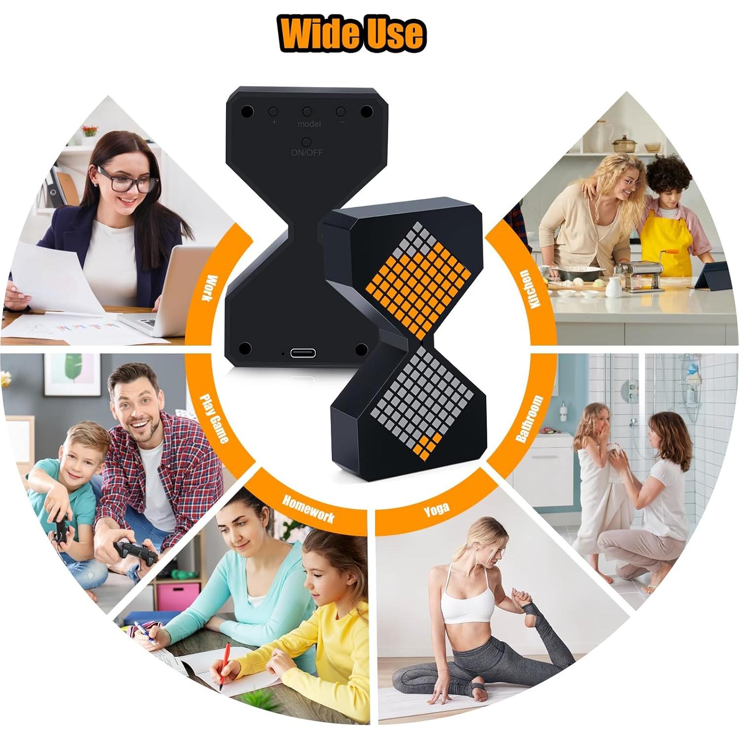 Temporizador Visual de Arena LED LPZNUYVC 1-30 Minutos