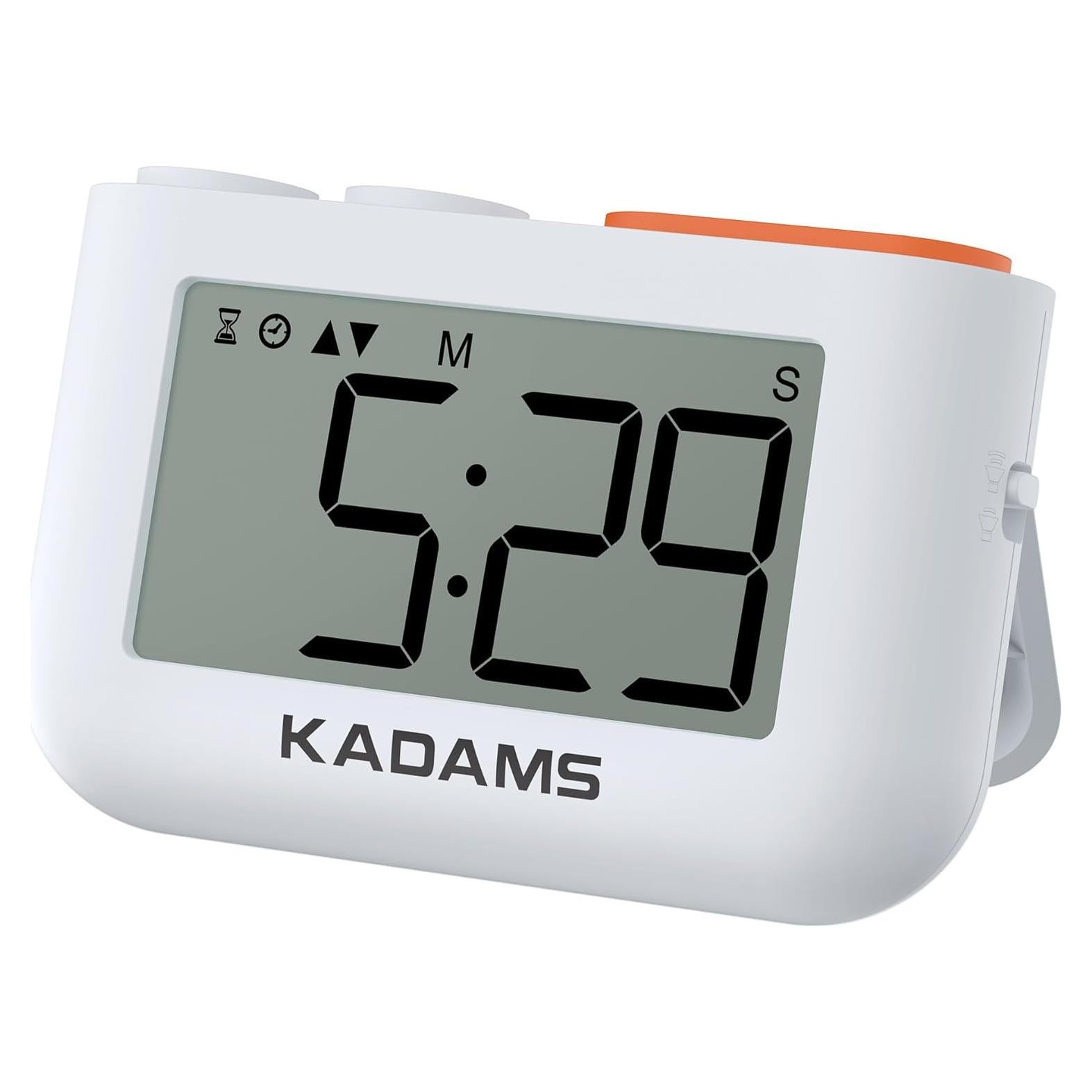 Reloj Digital de Cocina KADAMS con Temporizador y Soporte Plegable