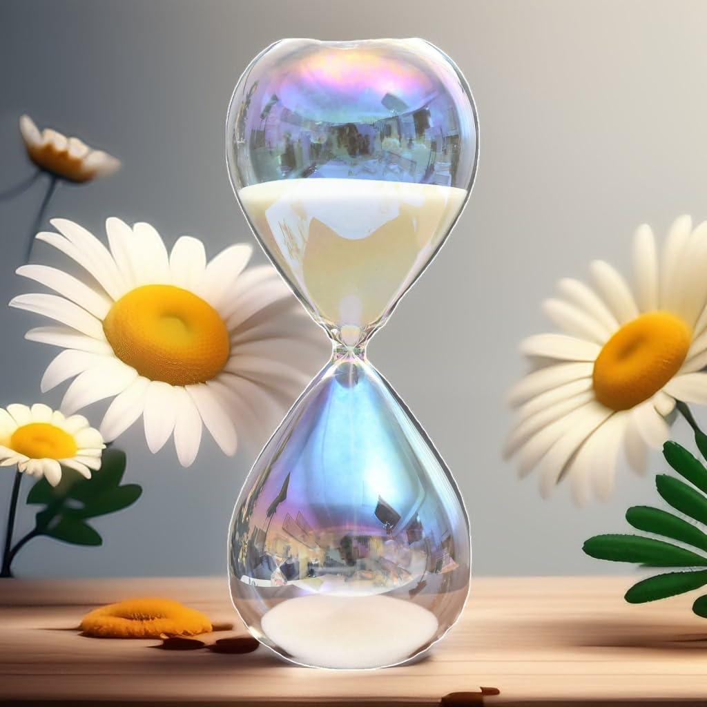 Reloj de Arena Falytemow 5 Minutos Vidrio Minimalista 20 cm