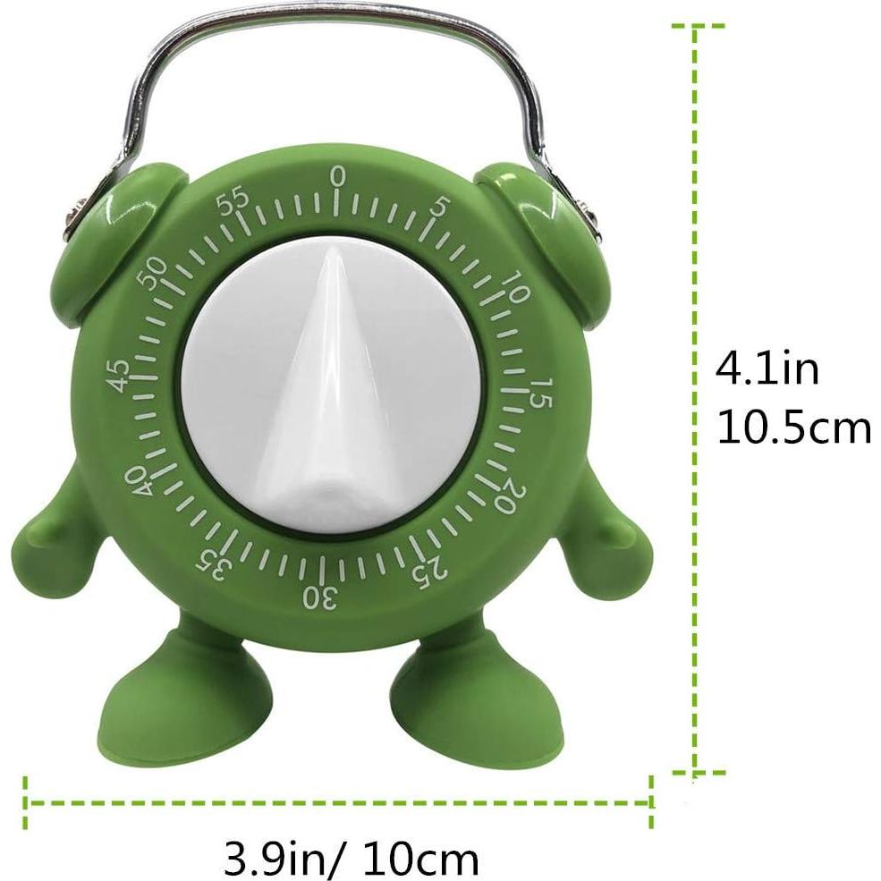 Temporizador de Cocina HERF Verde 60 Minutos Sin Batería