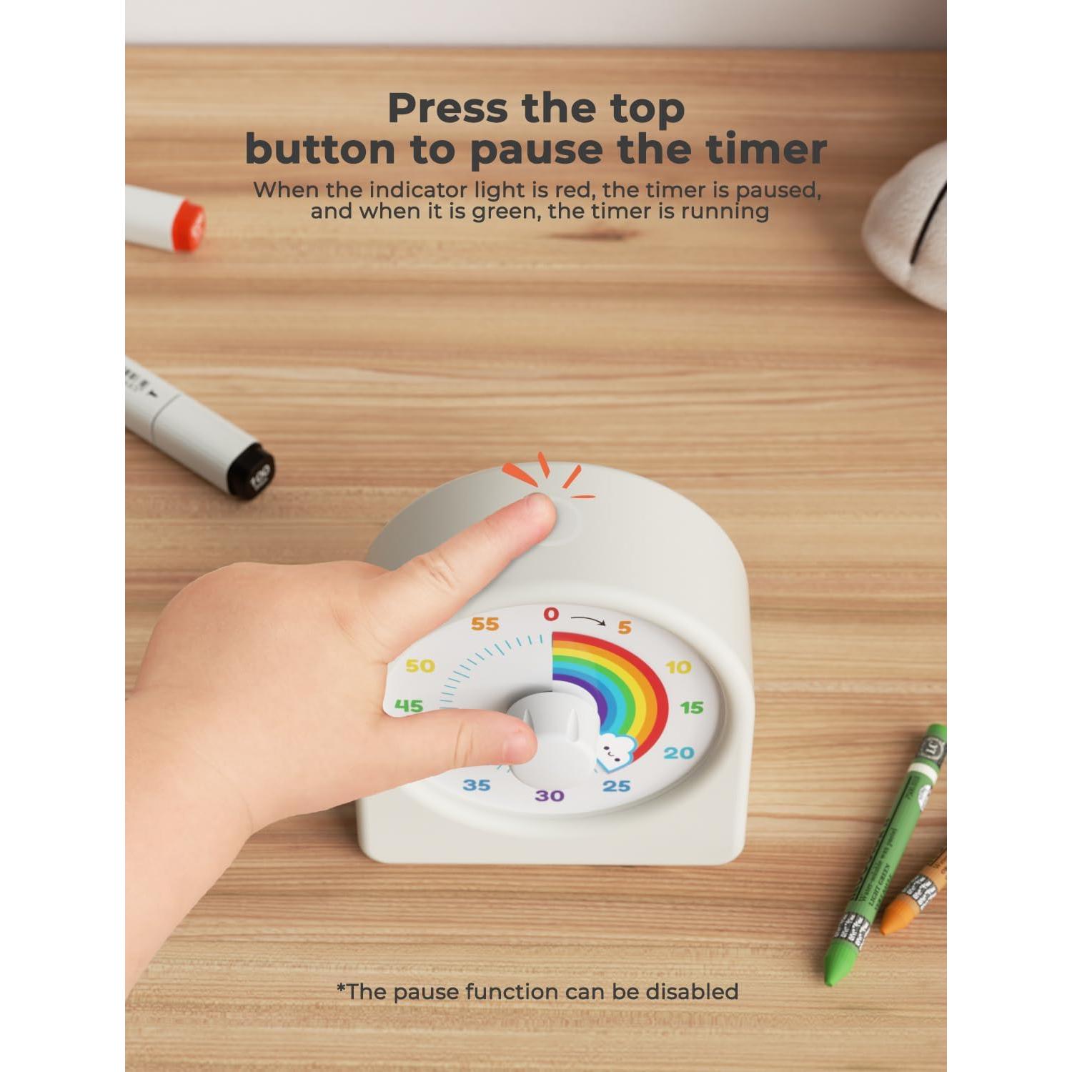 Temporizador Visual Recargable LIORQUE Arcoíris 60 Minutos