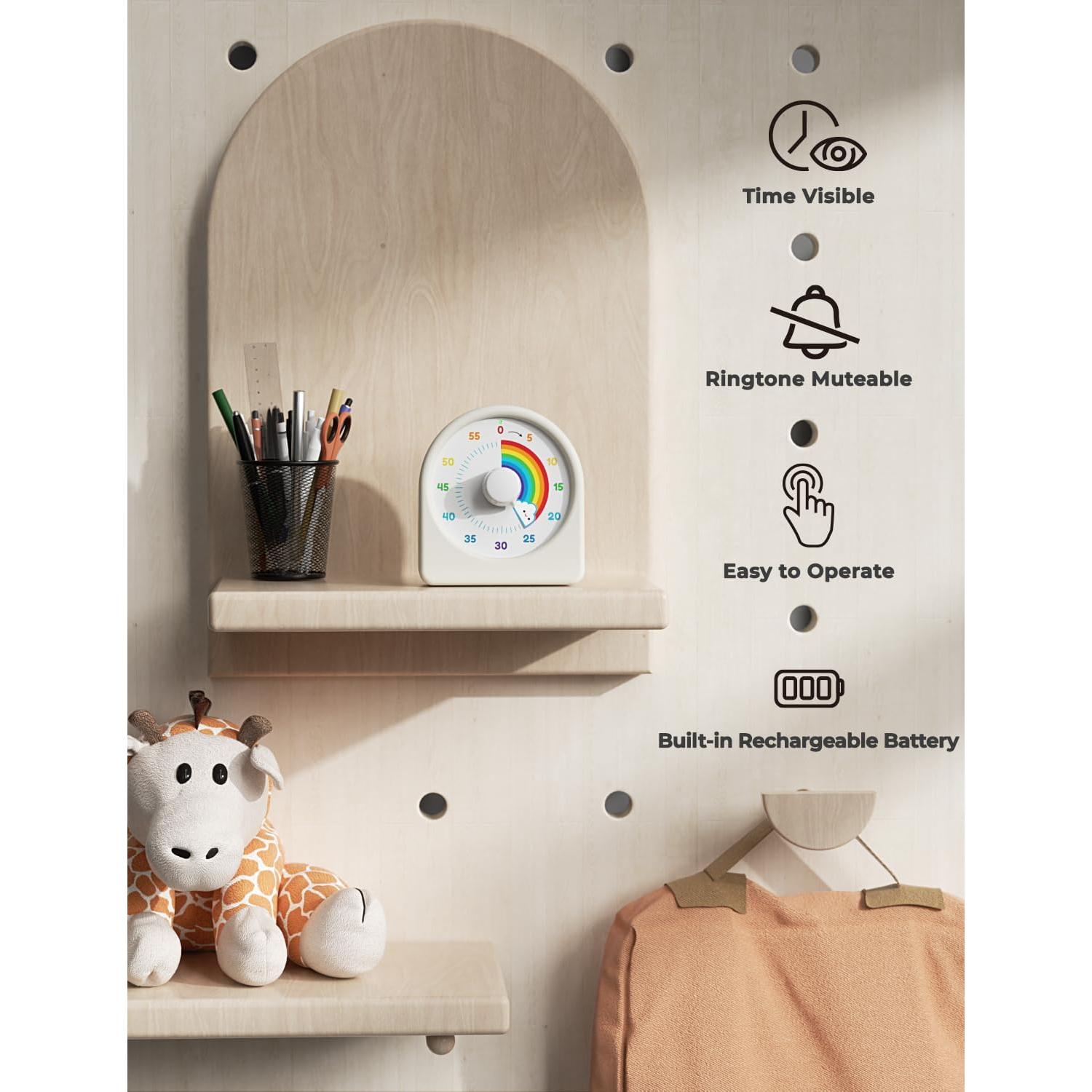 Temporizador Visual Recargable LIORQUE Arcoíris 60 Minutos