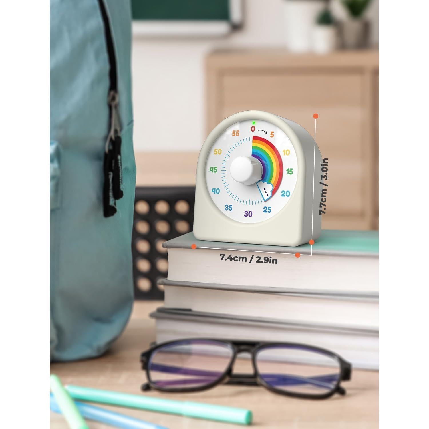 Temporizador Visual Recargable LIORQUE Arcoíris 60 Minutos