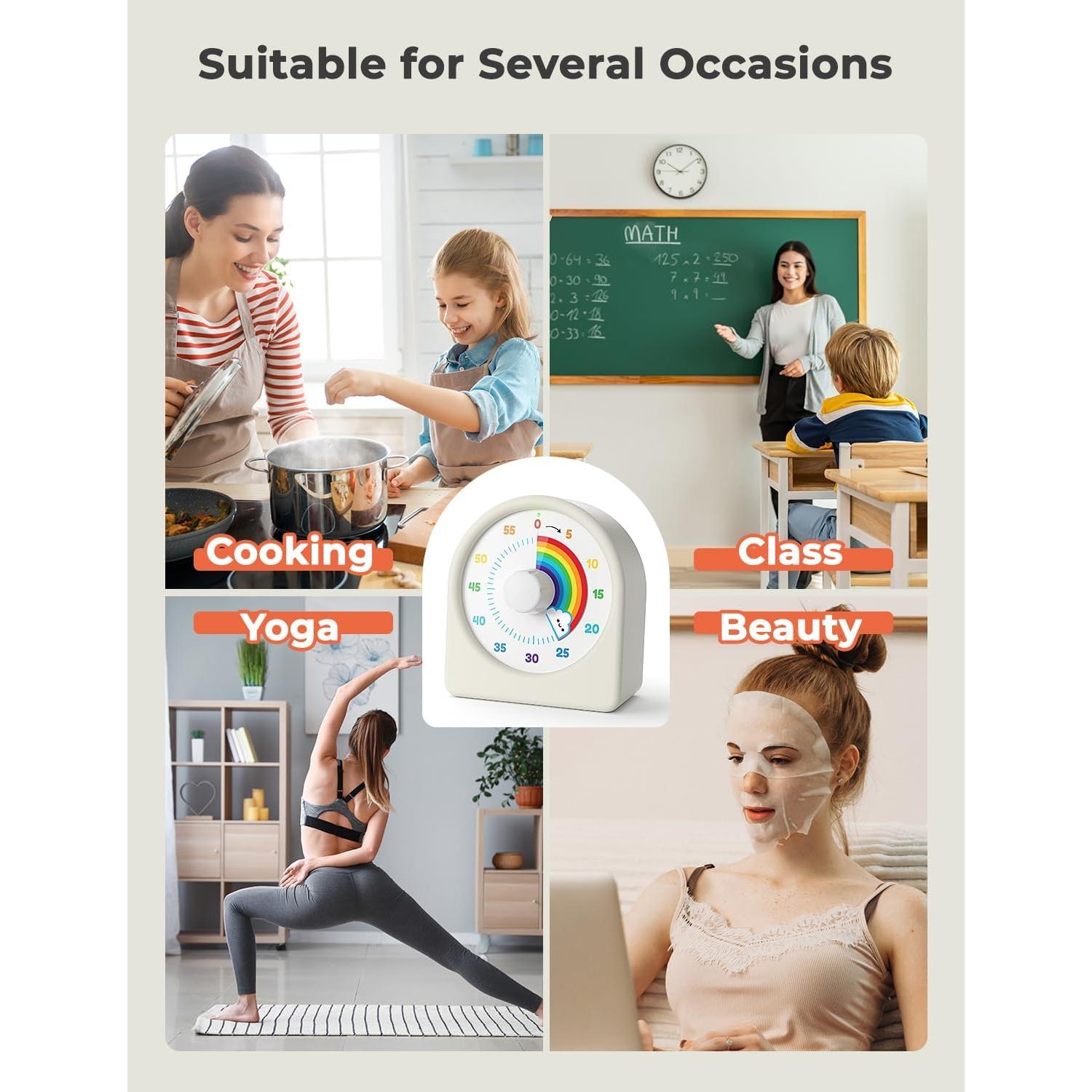 Temporizador Visual Recargable LIORQUE Arcoíris 60 Minutos