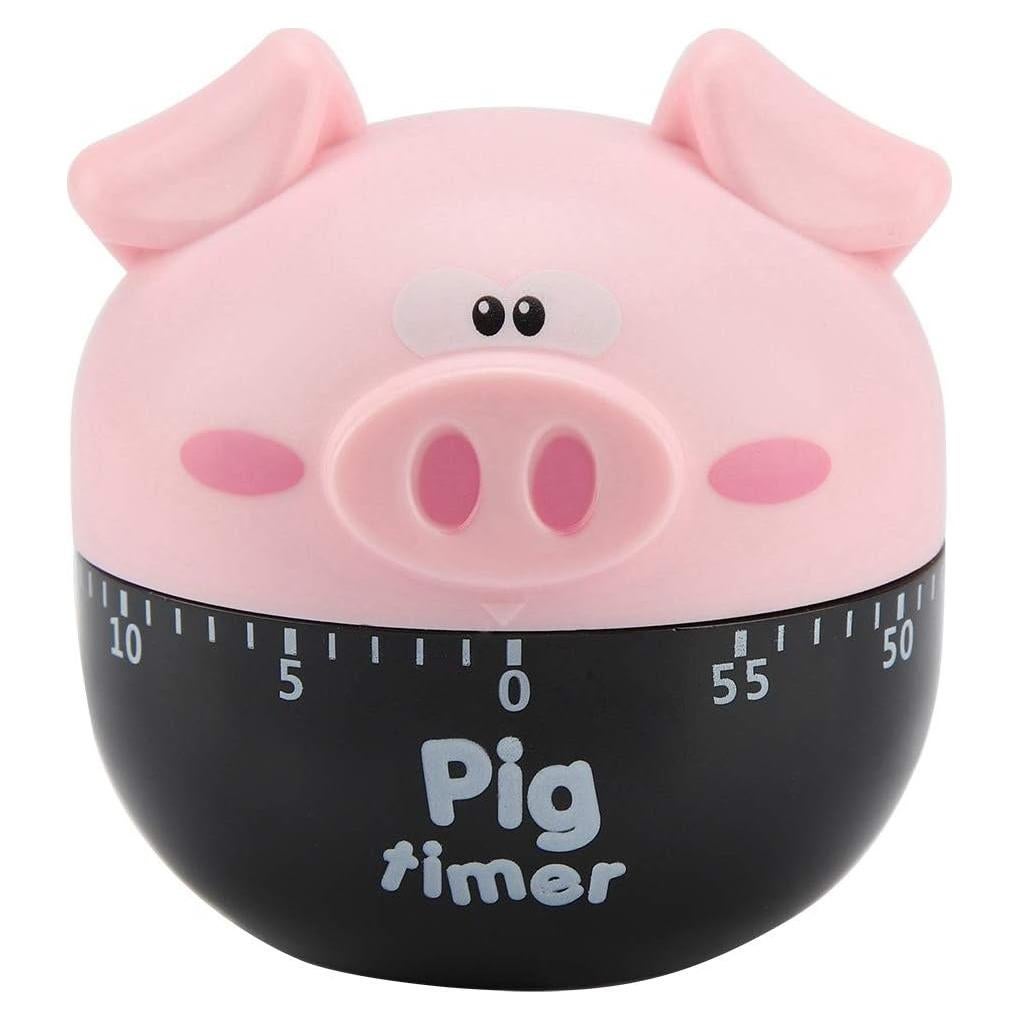 Temporizador de Cocina Mecánico Cerdo Rosa TOPINCN 1-55 Minutos