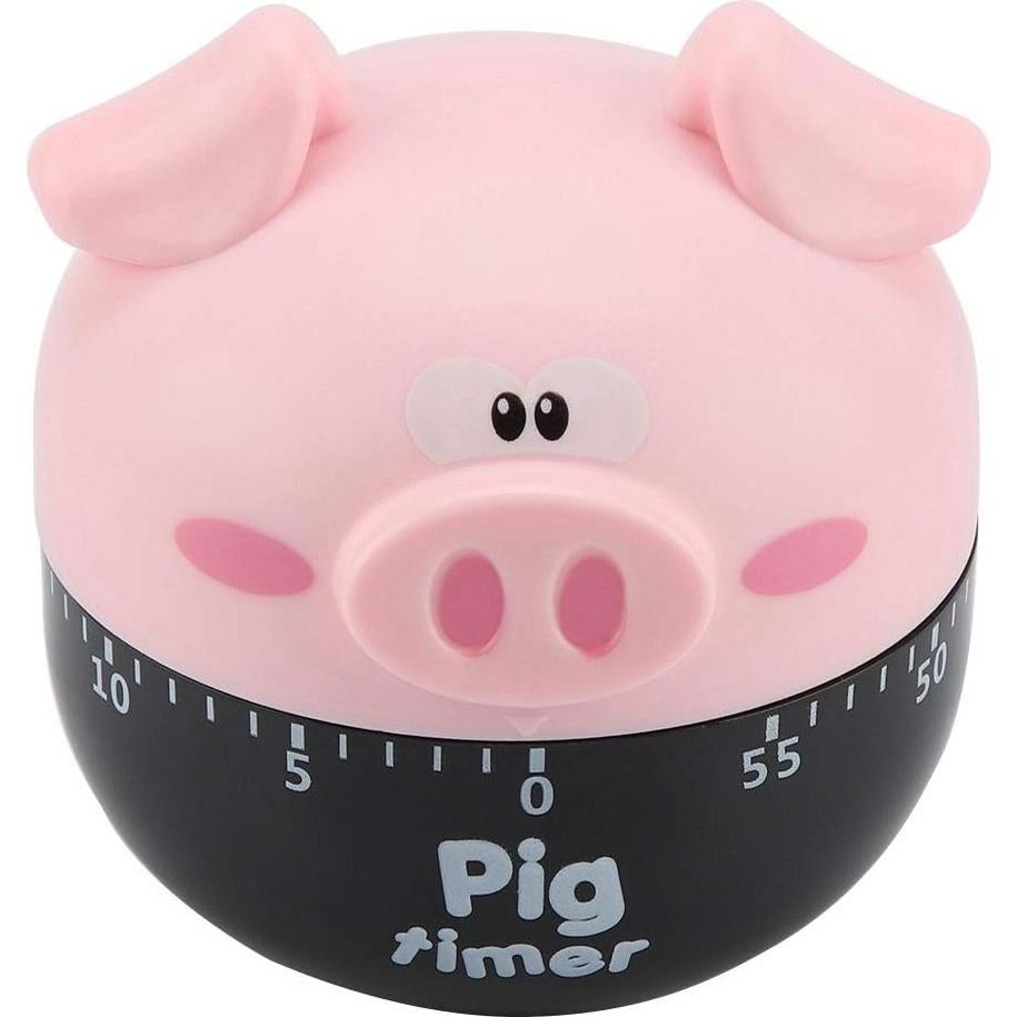 Temporizador de Cocina Mecánico Cerdo Rosa TOPINCN 1-55 Minutos