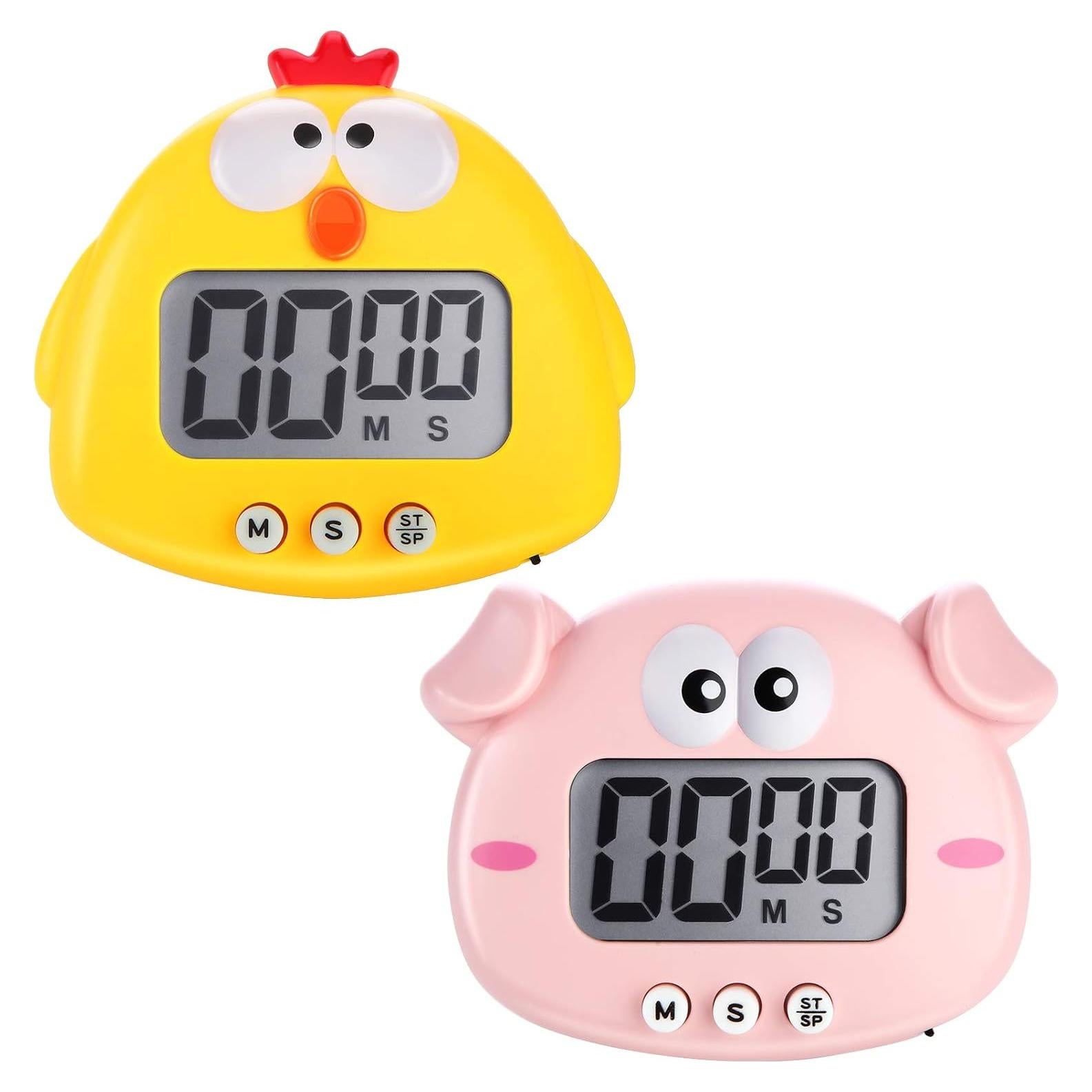 Temporizadores Digitales de Cocina Weewooday - 2 Piezas Animales