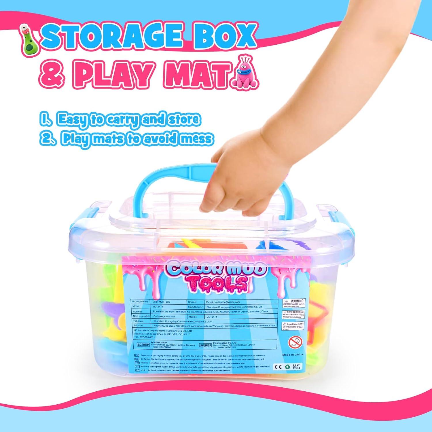 Juego de Herramientas de Masa para Niños 37 Piezas