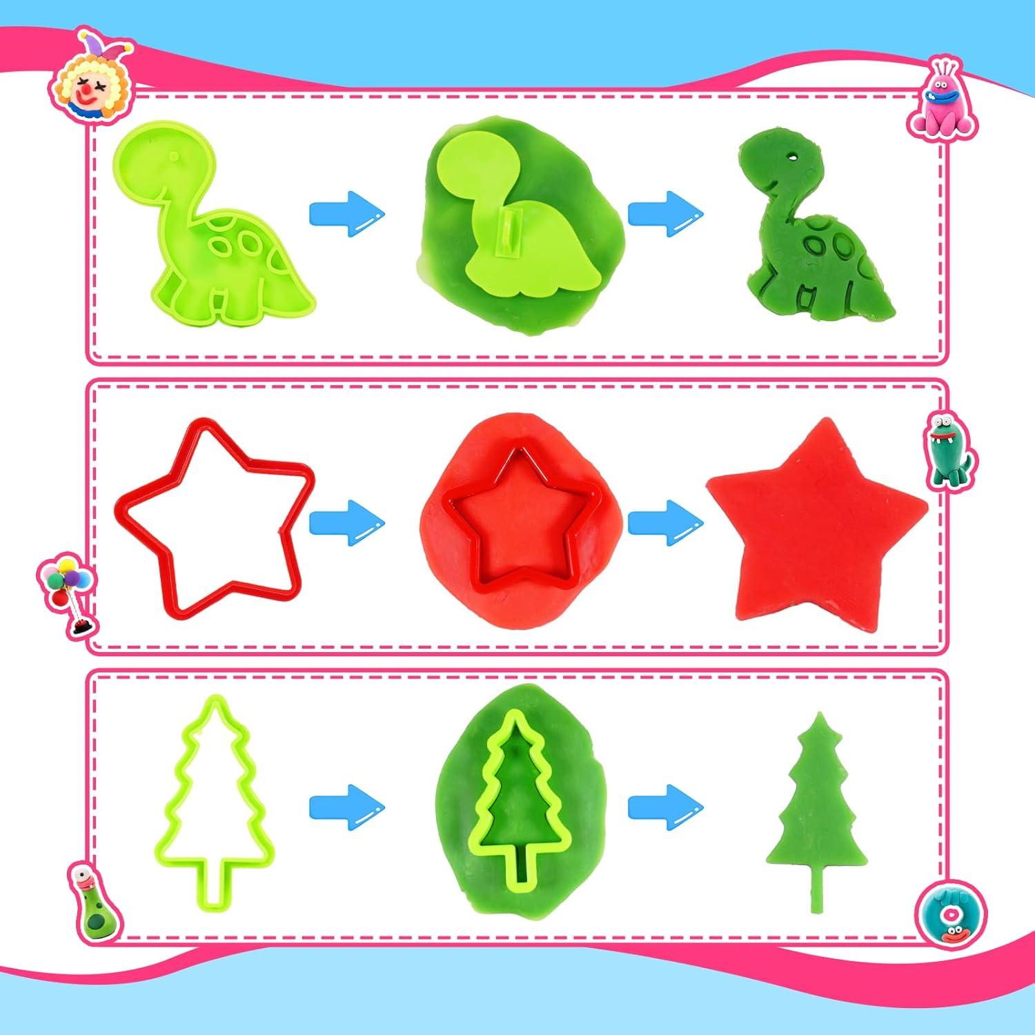 Juego de Herramientas de Masa para Niños 37 Piezas