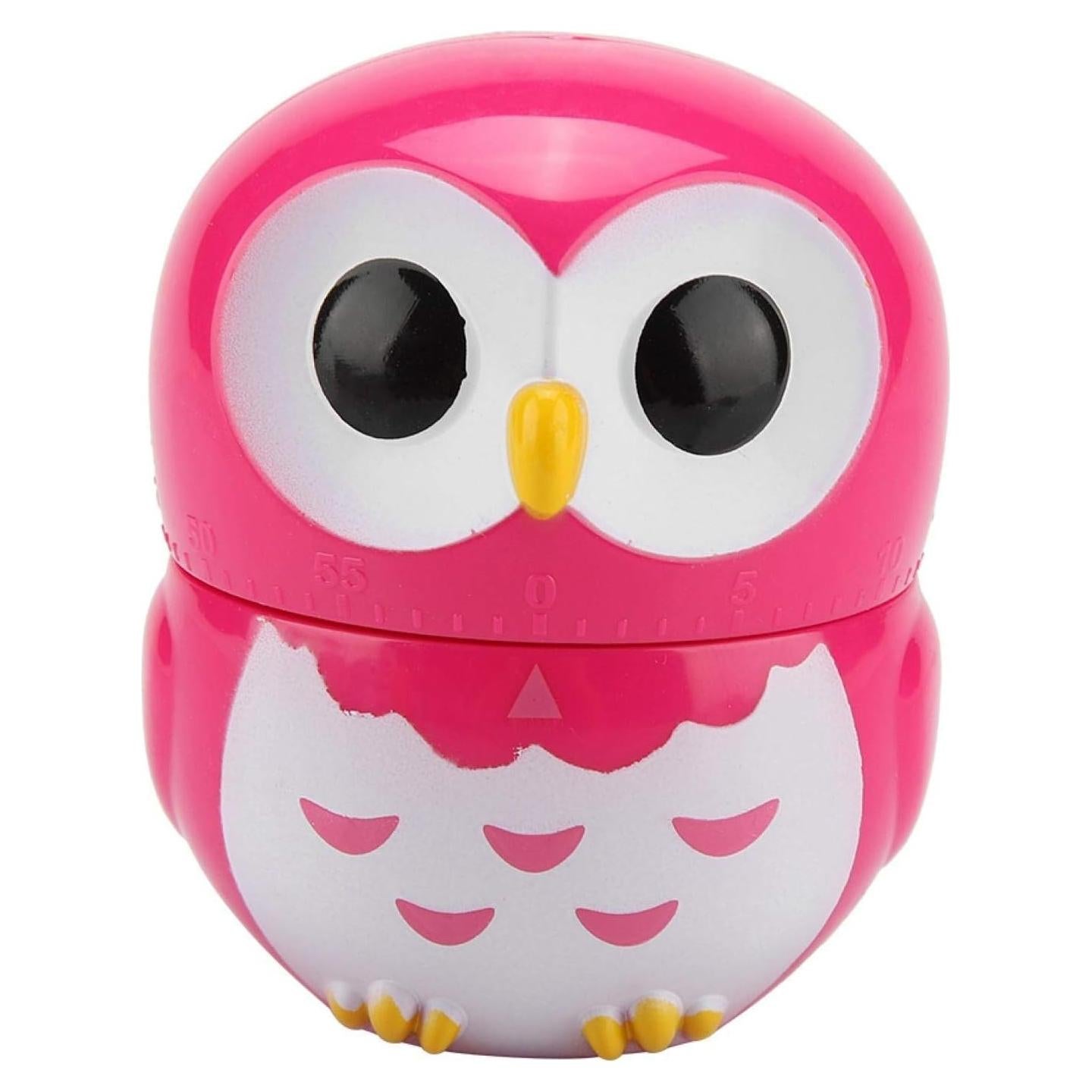 Temporizador de Cocina Mecánico Tyenaza Búho Rosa 55 Minutos