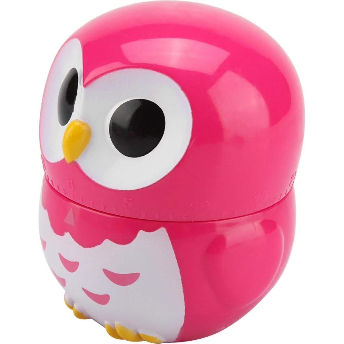 Temporizador de Cocina Mecánico Tyenaza Búho Rosa 55 Minutos