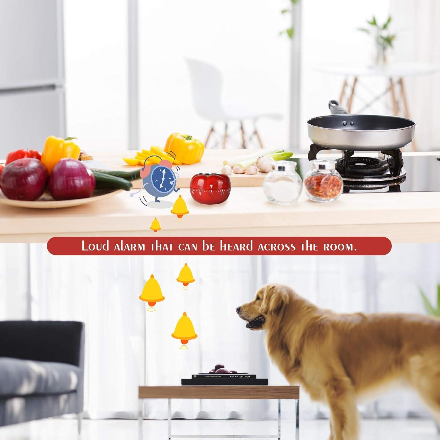 Temporizador de Cocina Mecánico Jayron JR-WG017 Tomate Rojo 60 Min