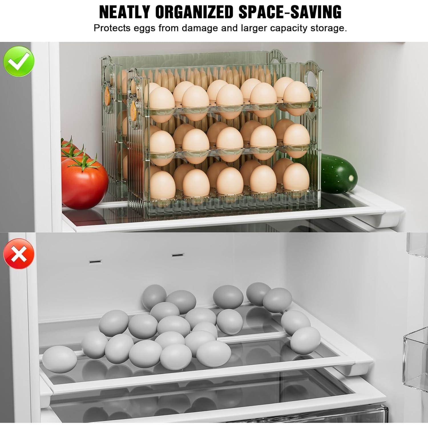 Soporte para Huevos MIHEALPET 30 Huevos 3 Niveles Verde