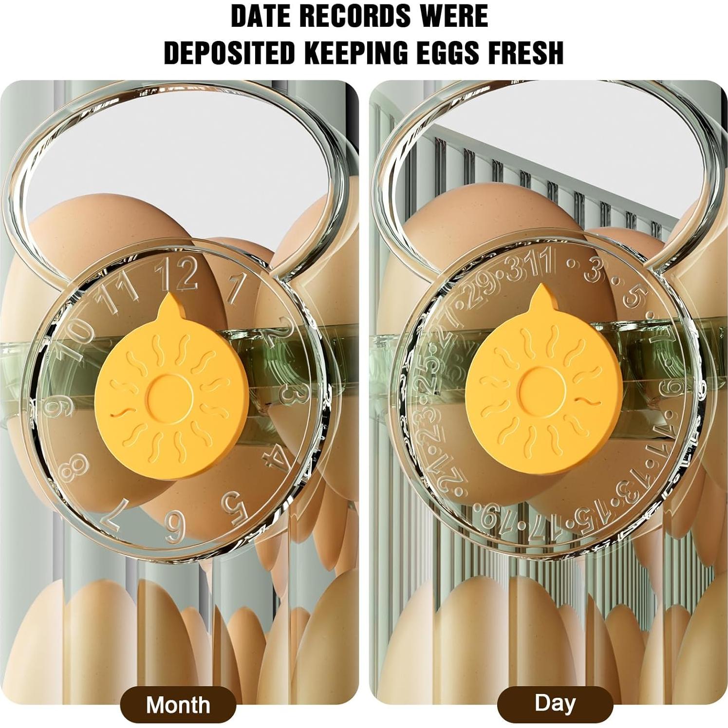 Soporte para Huevos MIHEALPET 30 Huevos 3 Niveles Verde