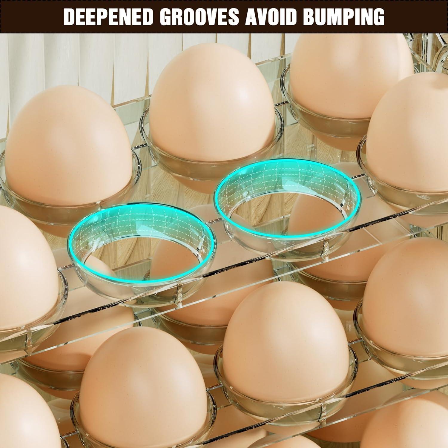 Soporte para Huevos MIHEALPET 30 Huevos 3 Niveles Verde