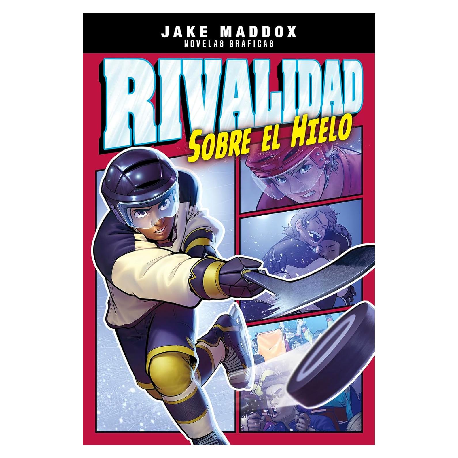 Rivalidad sobre el hielo/ Faceoff Fall Out (Jake Maddox Novelas Graficas) (Spanish Edition)
