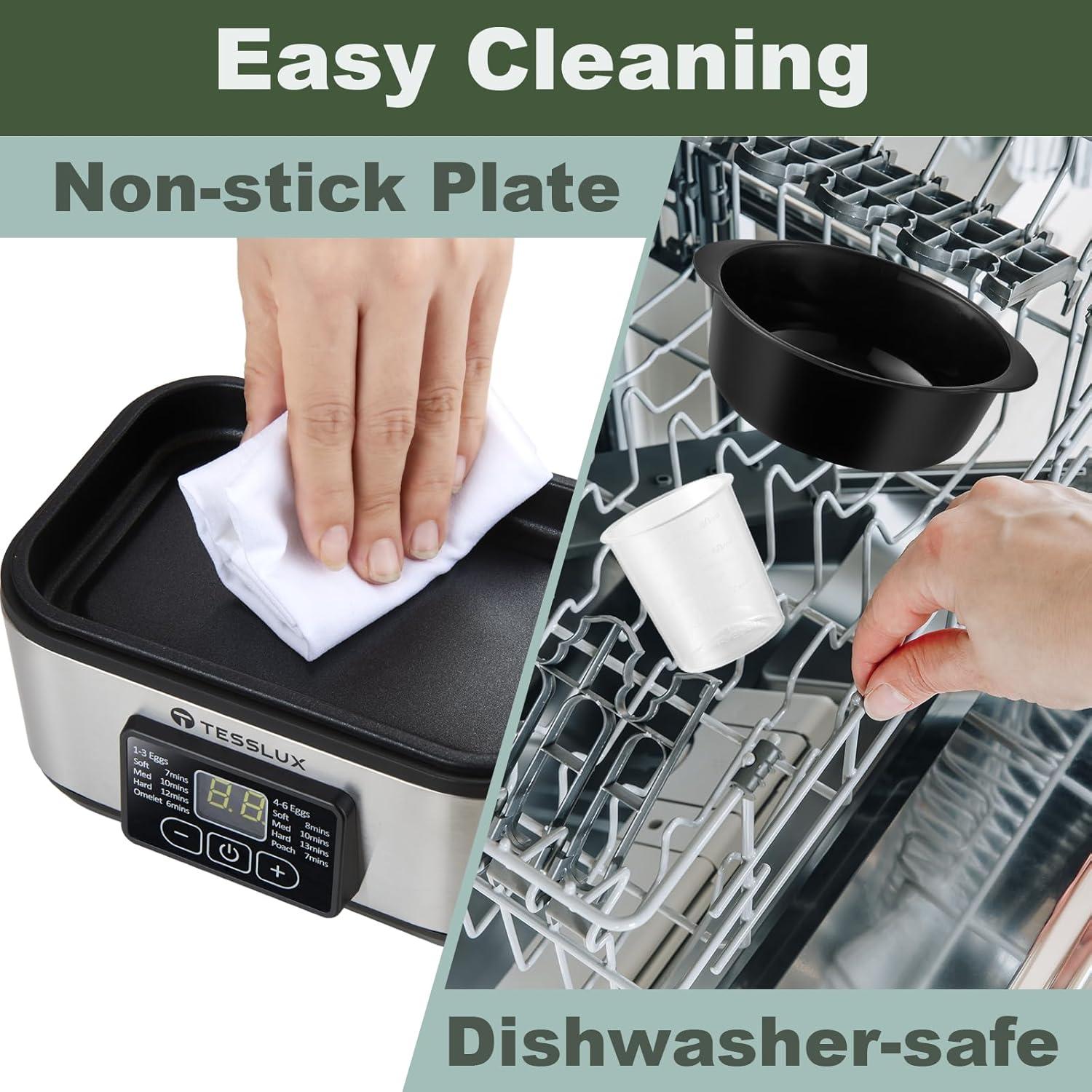 Cocedor de Huevos Eléctrico Tesslux TXEC-2409, 6 Huevos