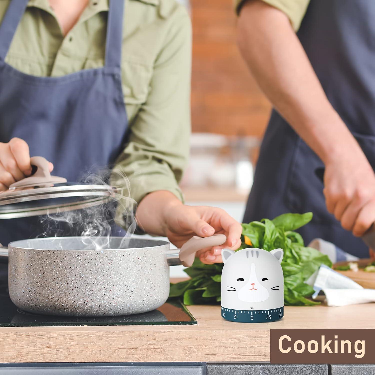 Temporizador de Cocina Mecánico Queekay 4 Pcs Animales 60 Min