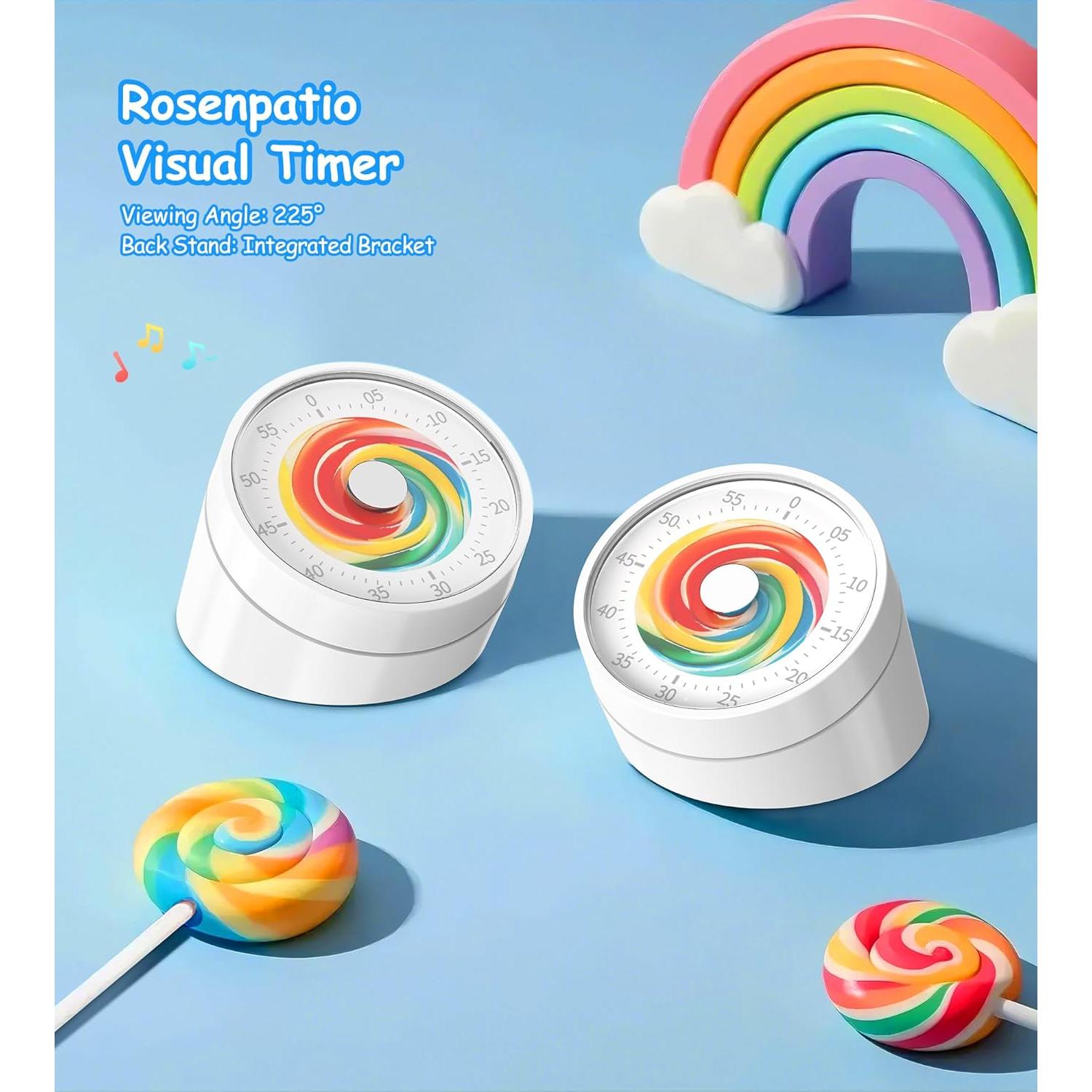 Temporizador Visual Rosenpatio para Niños 60 Minutos Piruleta