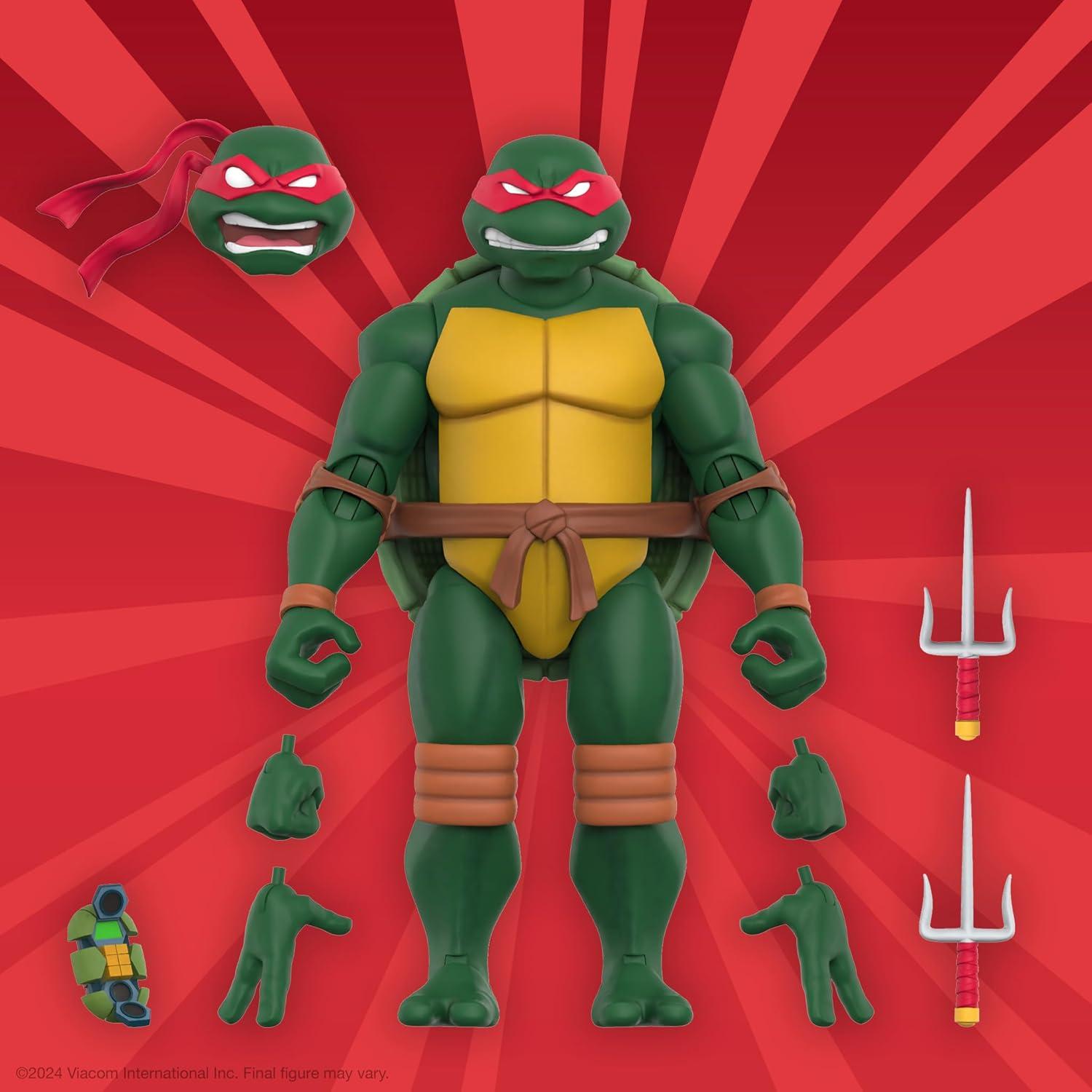 Figura de Acción Super7 TMNT Rafael 17.78 cm con Accesorios