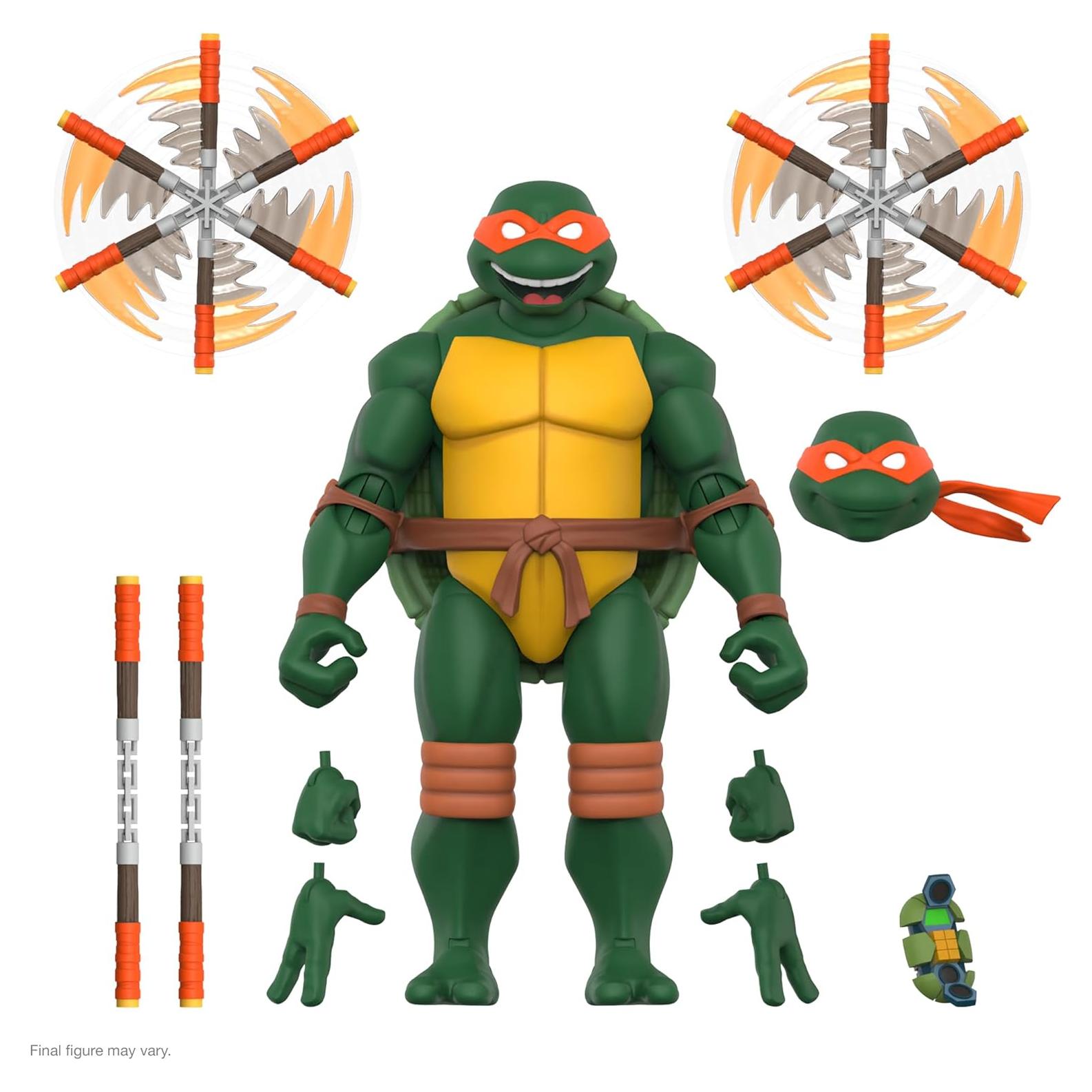 Figura de Acción Super7 TMNT Michelangelo 17.78 cm