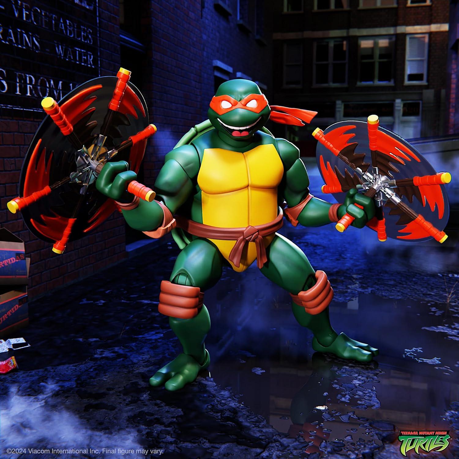 Figura de Acción Super7 TMNT Michelangelo 17.78 cm