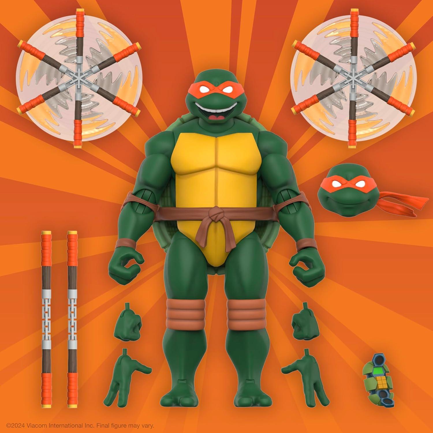 Figura de Acción Super7 TMNT Michelangelo 17.78 cm