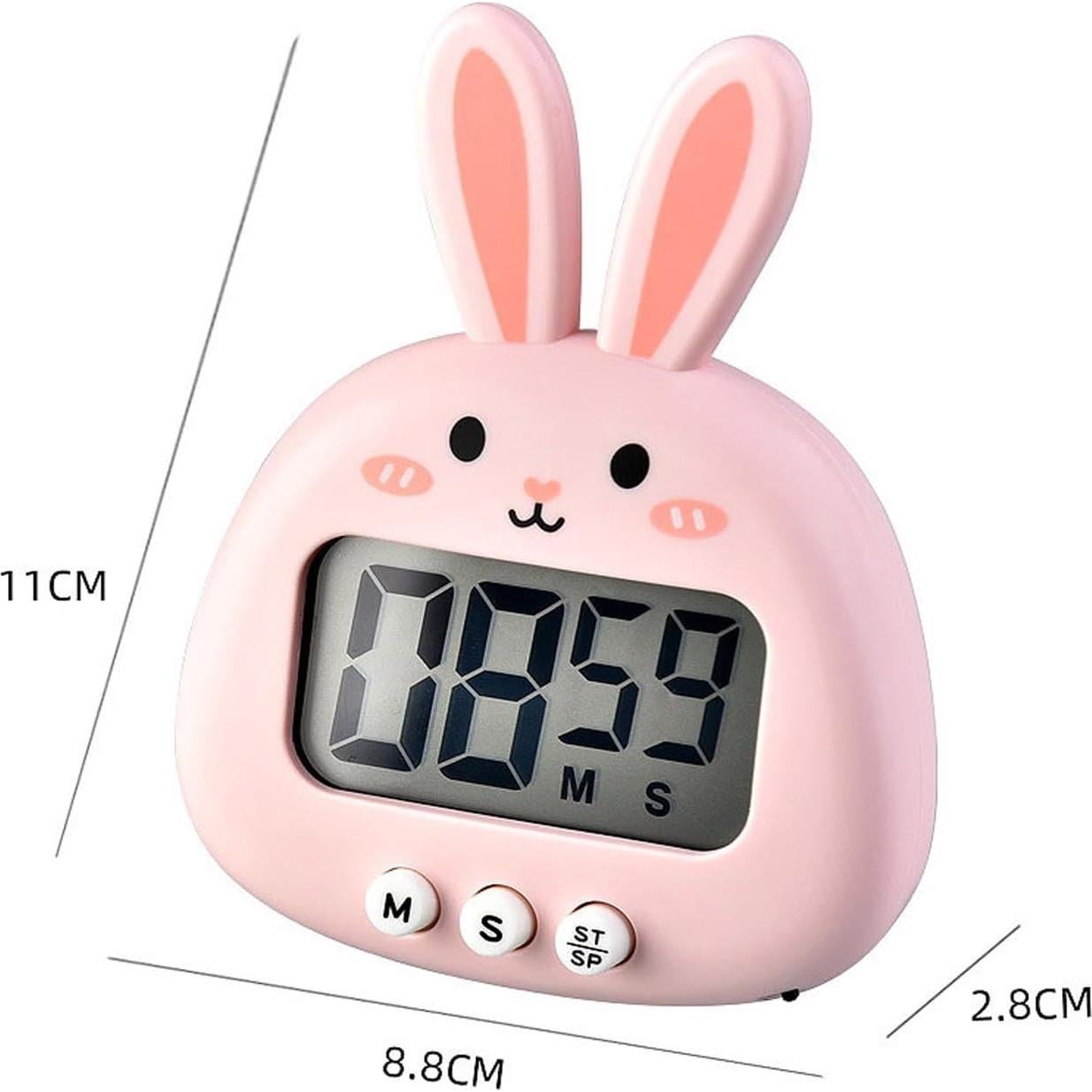 Temporizador de Cocina Digital HERCHR Conejo Rosa 99h