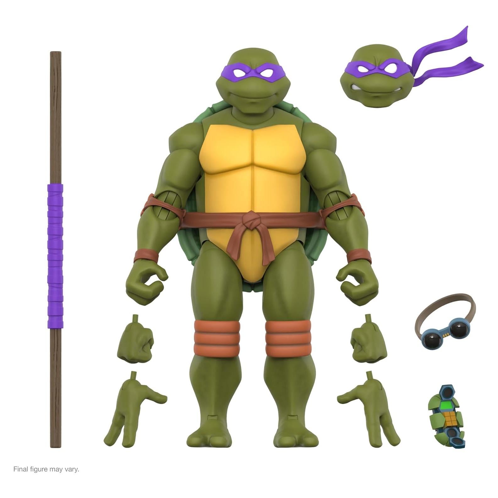 Figura de Acción Super7 TMNT Donatello 17.78 cm con Accesorios
