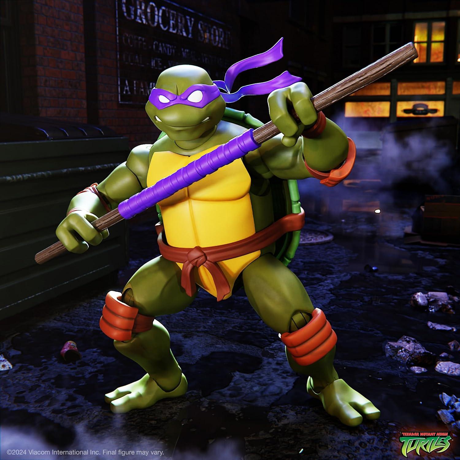 Figura de Acción Super7 TMNT Donatello 17.78 cm con Accesorios