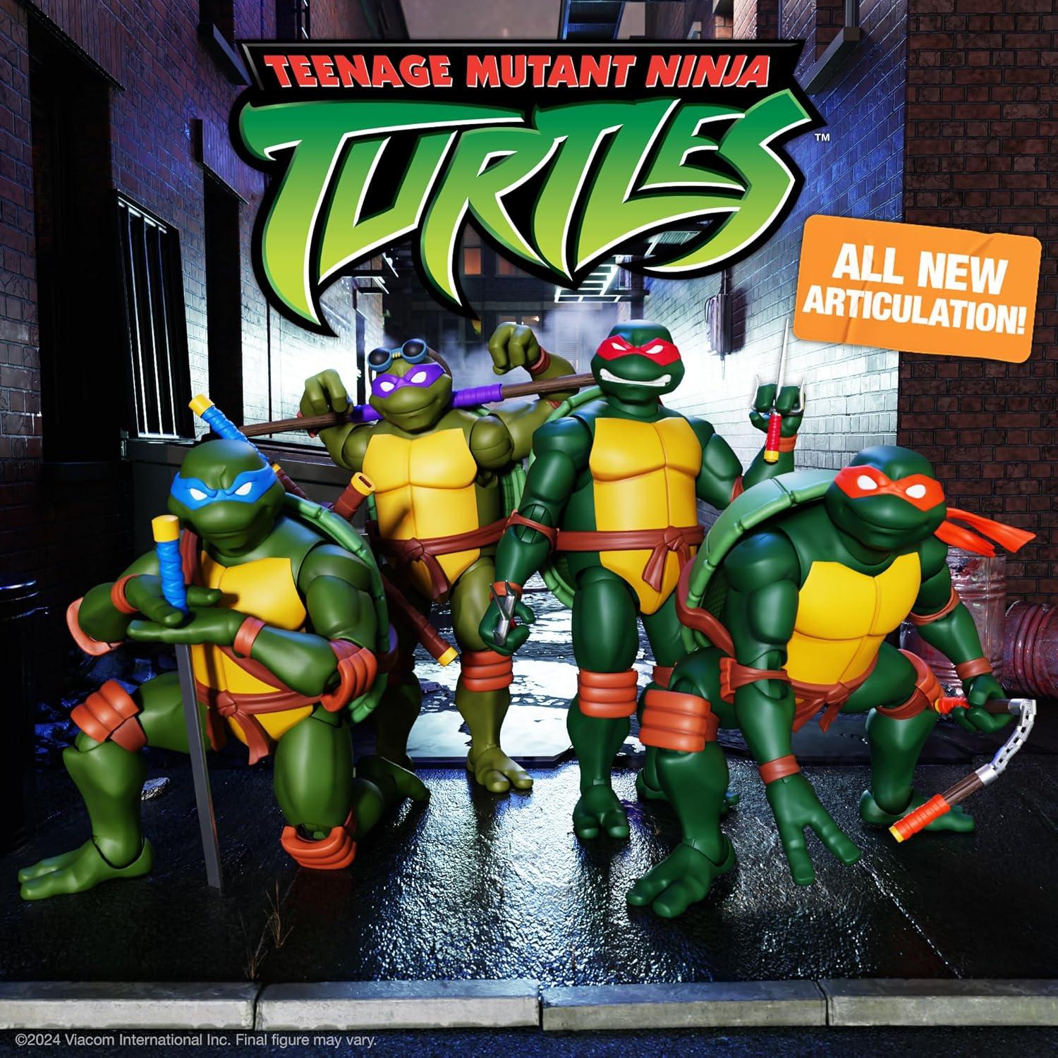 Figura de Acción Super7 TMNT Donatello 17.78 cm con Accesorios