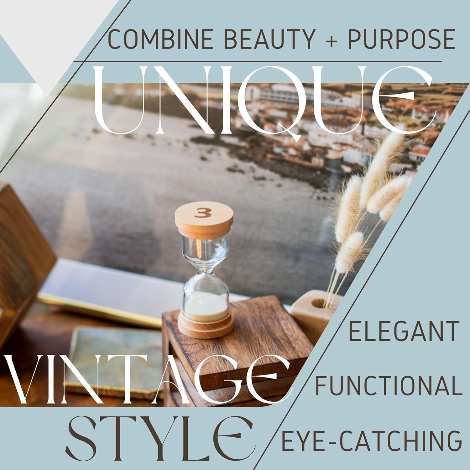 Reloj de Arena Chillkat 3 Minutos con Tapas de Madera