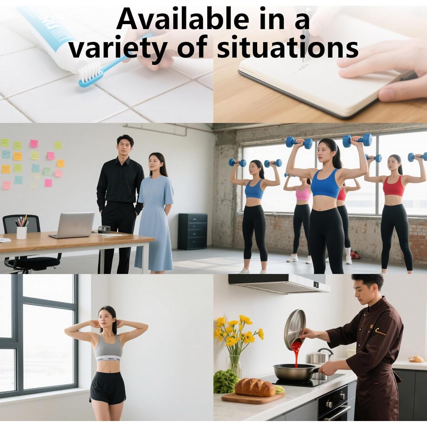 Temporizador de Cocina BEBESIRI Cubo Recargable 60 Minutos Blanco