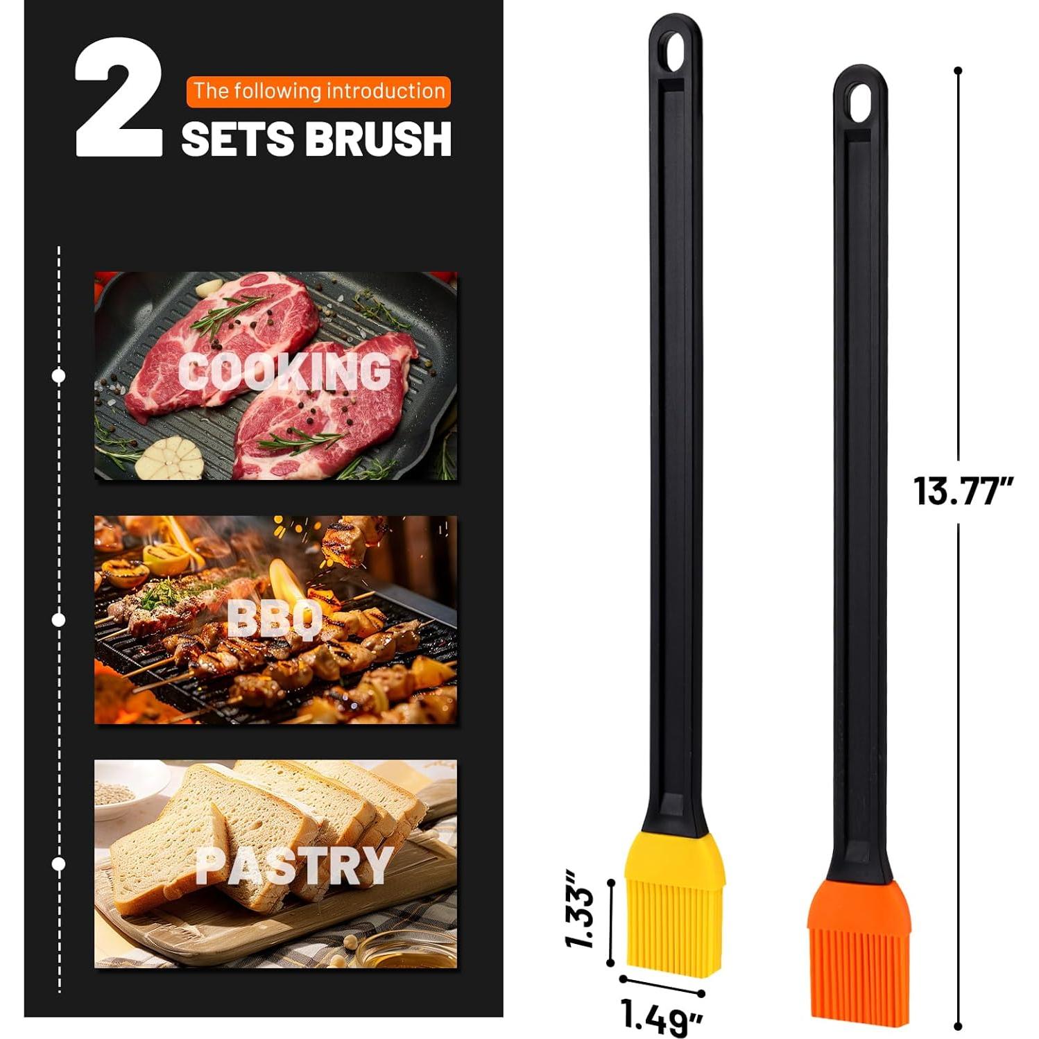 Brocha de Silicona Doble Color AmoreAngel 35.56 cm Antideslizante